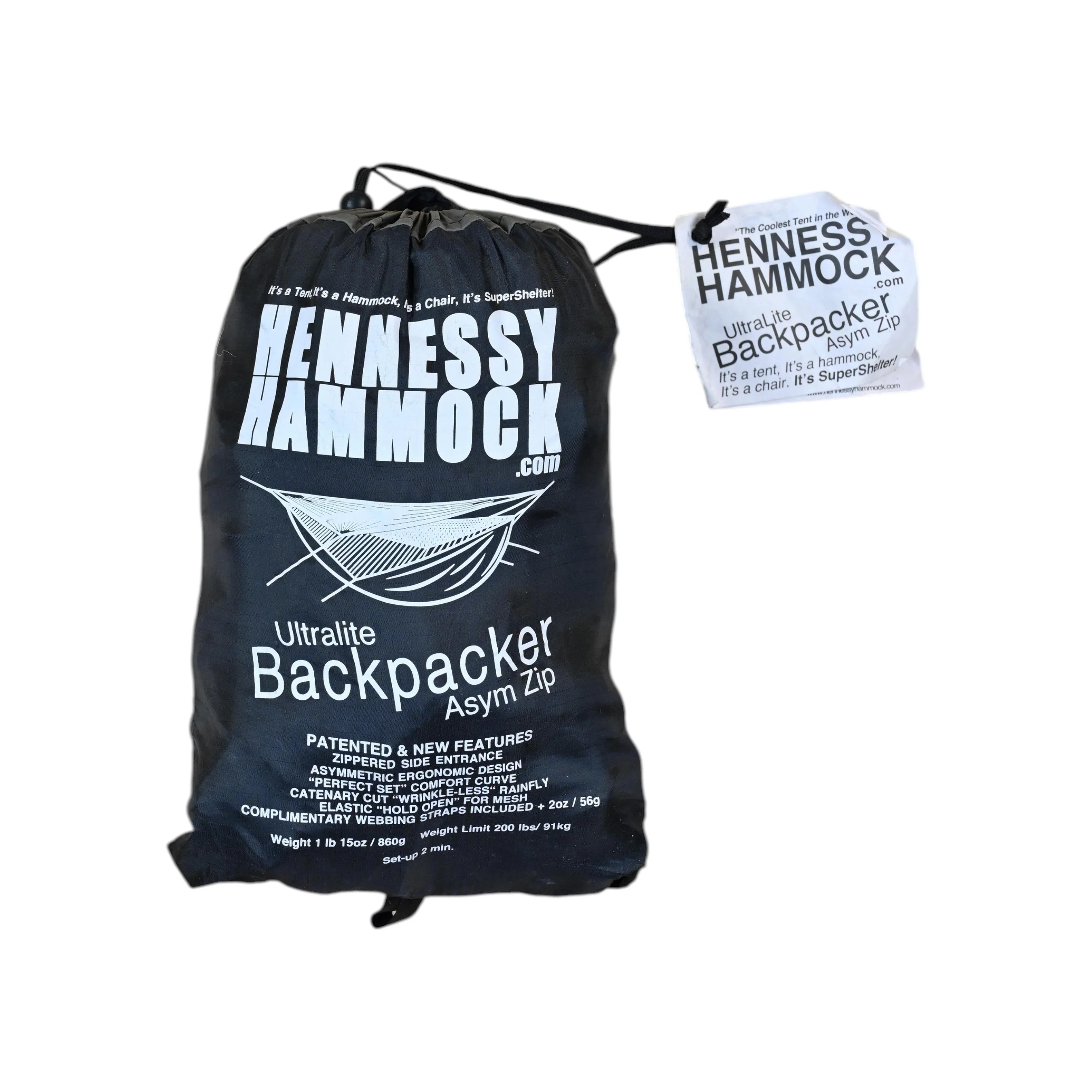 Hennessy Hammock Ultralite Backpacker Asym Zip Hammock