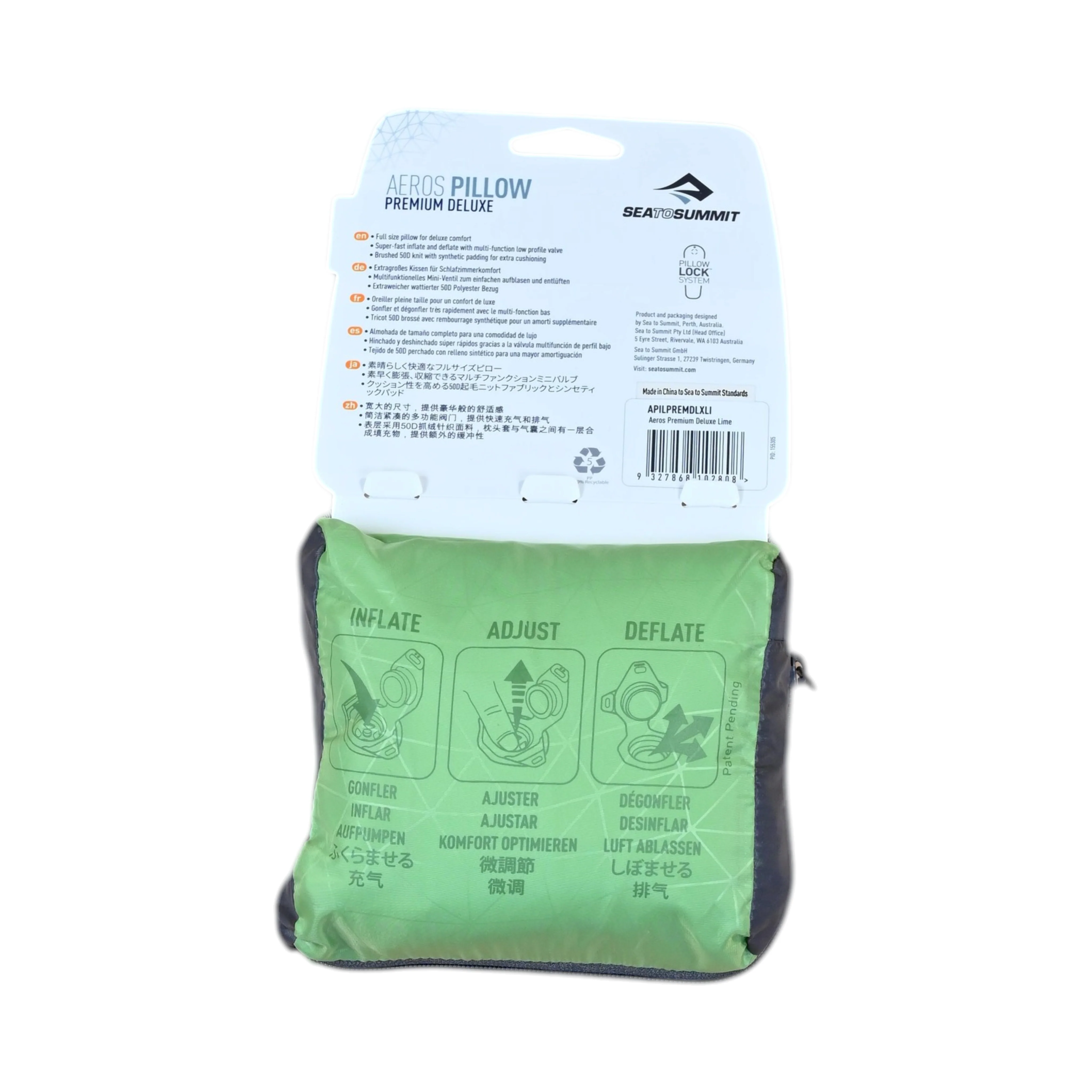 Sea to Summit Pillow Aeros Premium Deluxe Green USED - Image 2