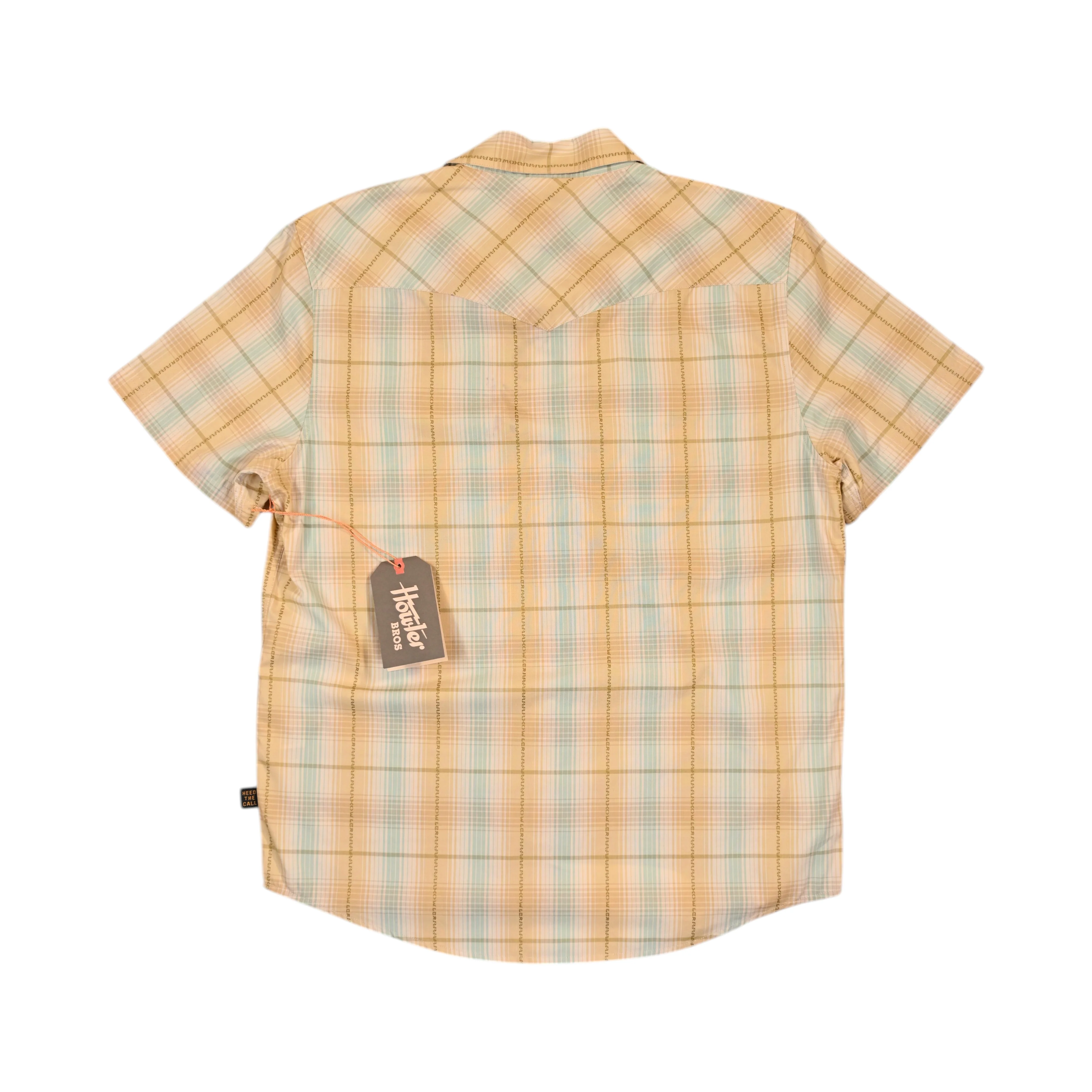 Howler Brothers Men's H Bar B Snap Short Sleeve Button Up Yellow - Image 2
