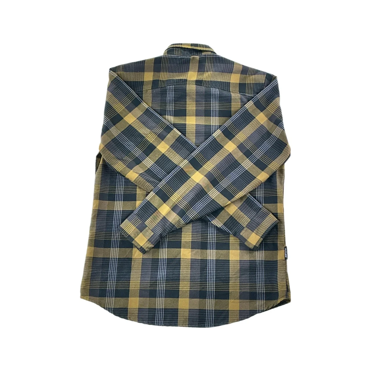 Flylow Men's Lightweight Flannel Shirt Medium Black/Copper USED - Image 2
