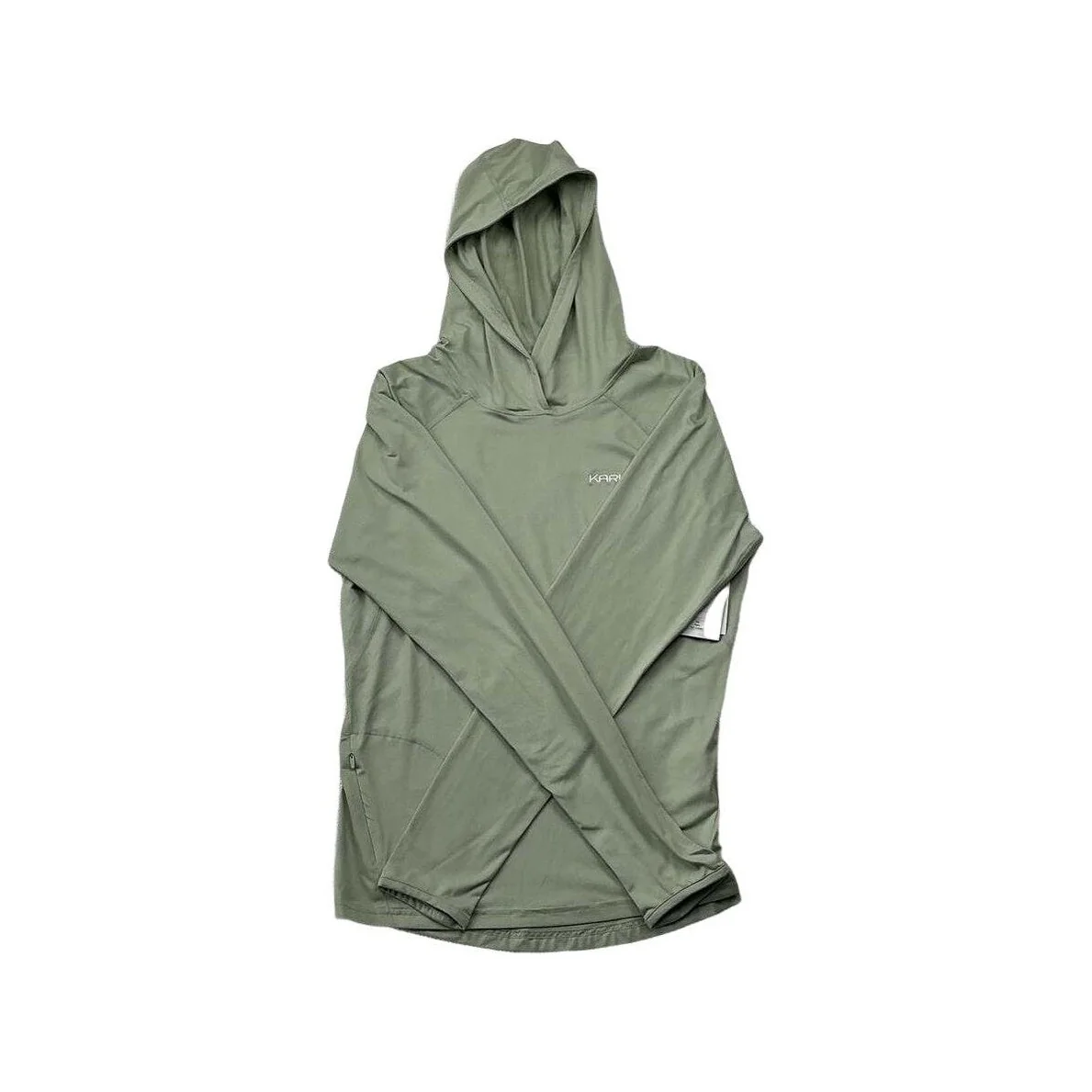 Kari Traa Women's Sanine Sunshirt Hooded Green Medium USED