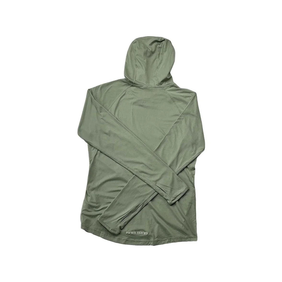 Kari Traa Women's Sanine Sunshirt Hooded Green Medium USED - Image 2