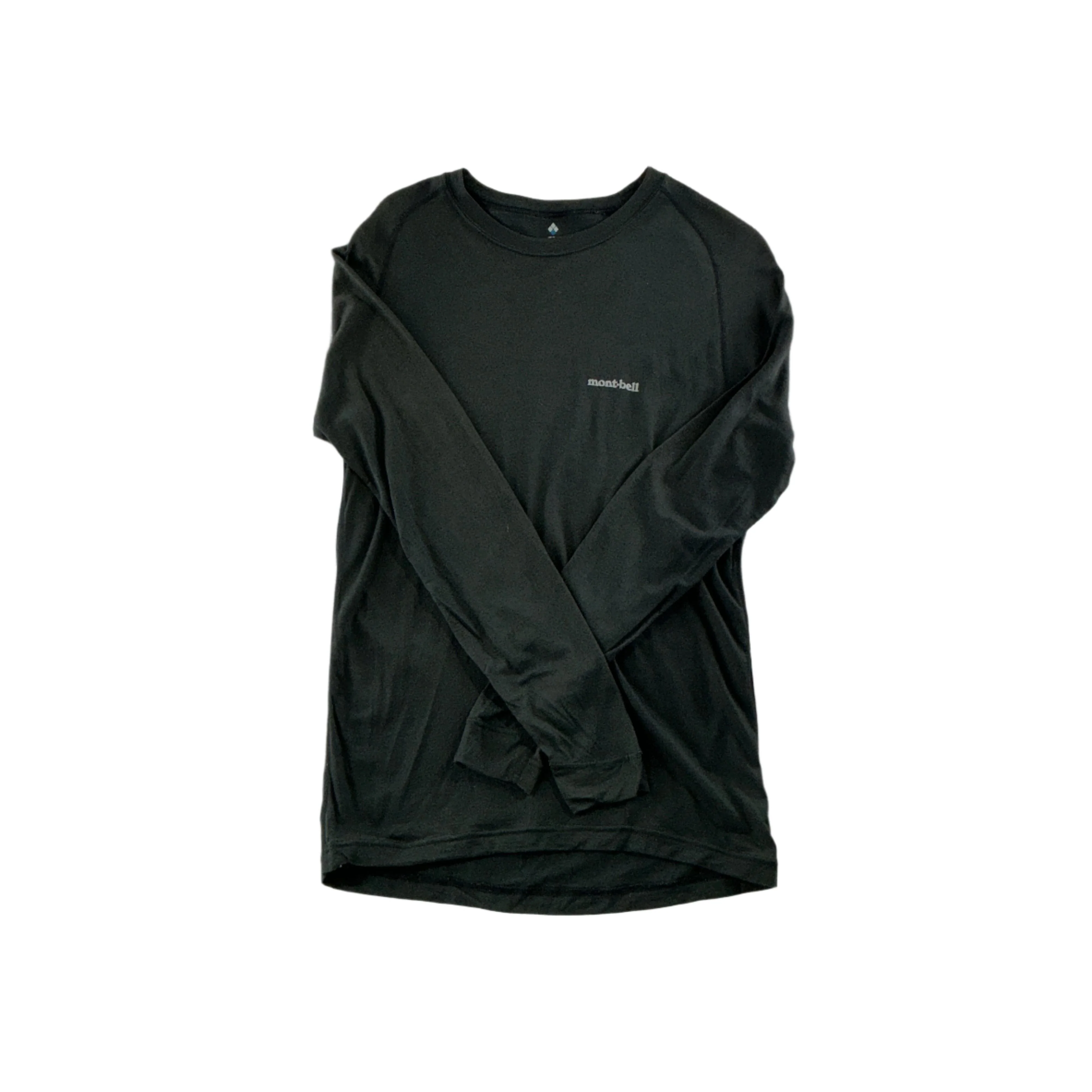 Montbell Men's Lightweight Super Merino Baselayer Top Black Large USED