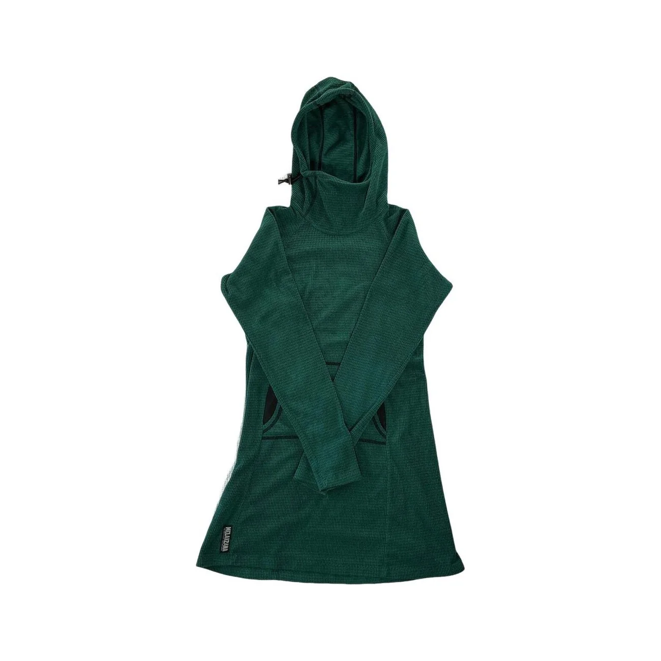 Melanzana Women's Microgrid Dress Green Small USED