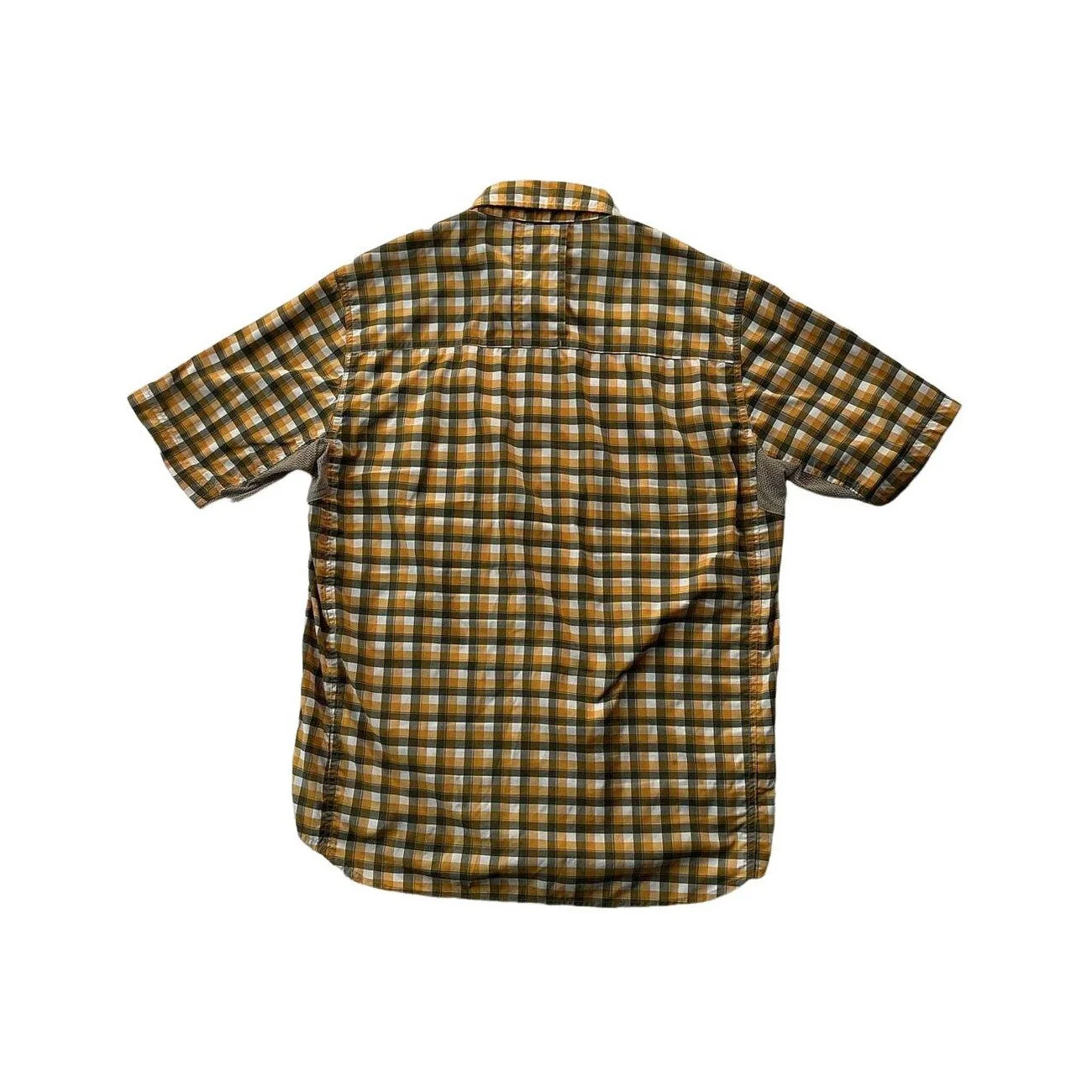 REI Men's Short Sleeve Vented Hiking Shirt Small Yellow USED - Image 2