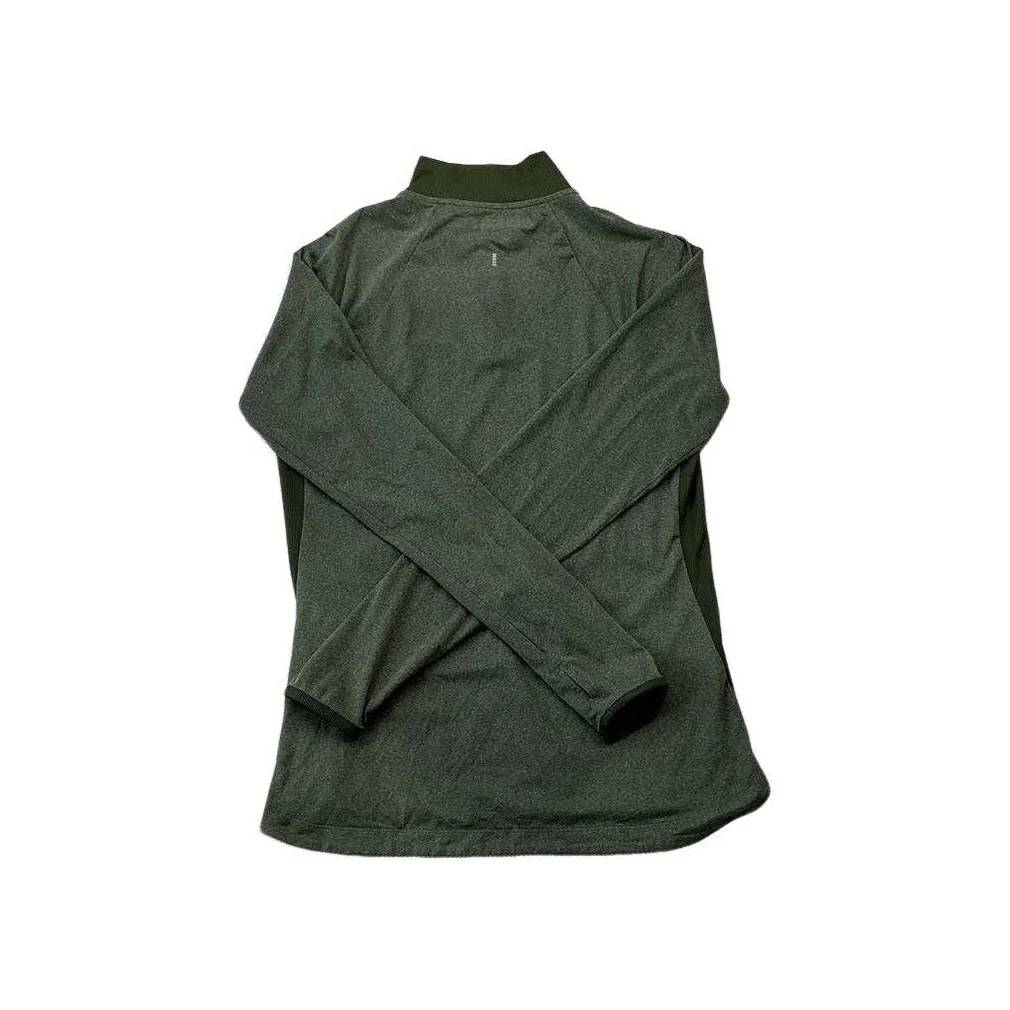 REI Women's Active Pursuits Long-Sleeve Quarter Zip Pullover Green Medium USED - Image 2