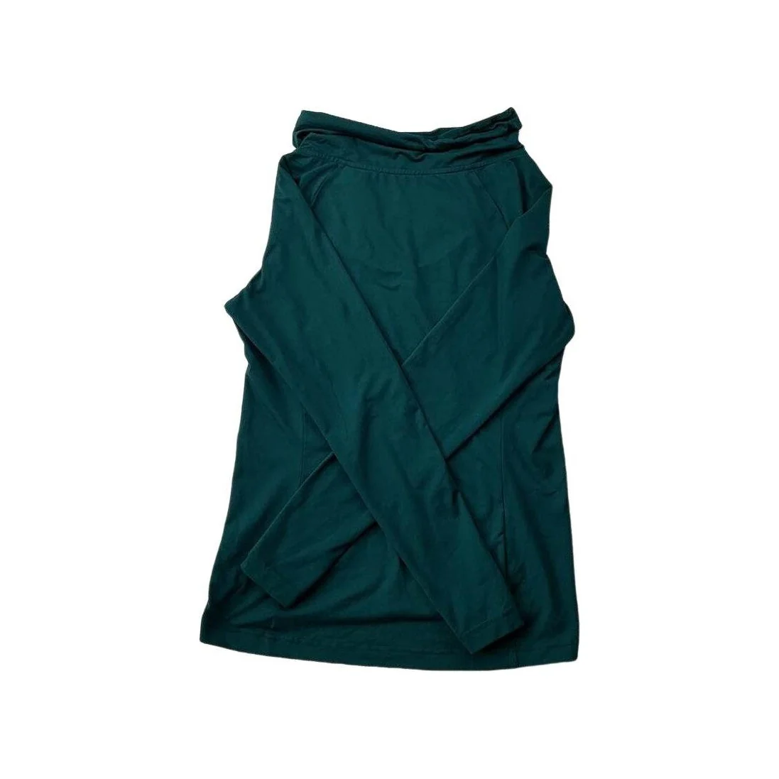 Arc'teryx Women's Cowl Neck Base Layer Top Green Small USED - Image 2
