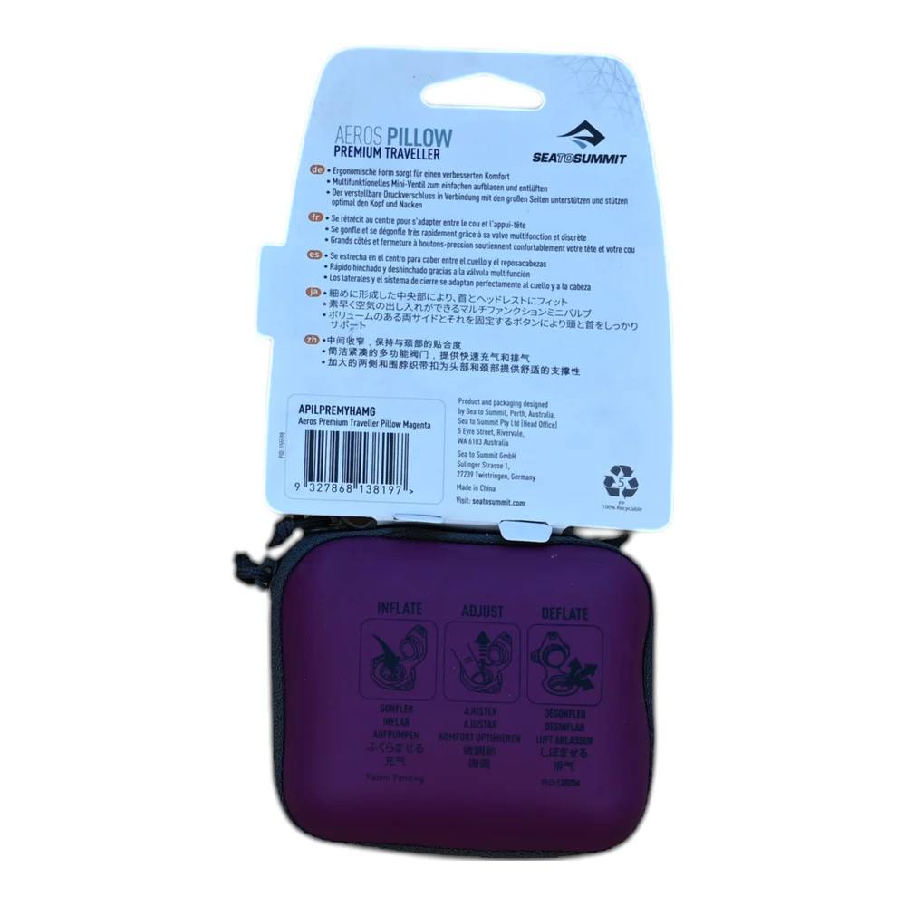 Sea to Summit Aeros Premium Traveller Pillow Purple - Image 4