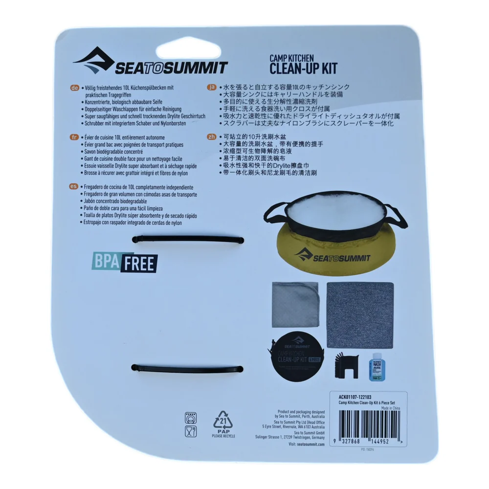 Sea to Summit Camp Kitchen Clean-Up Kit Green - Image 5