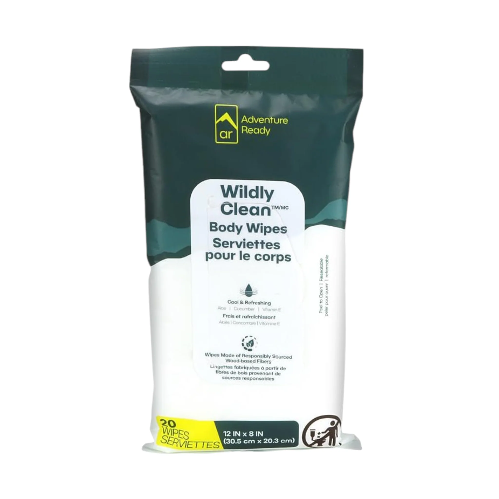 Adventure Ready Wildly Clean Body 20 Wipes - Image 2