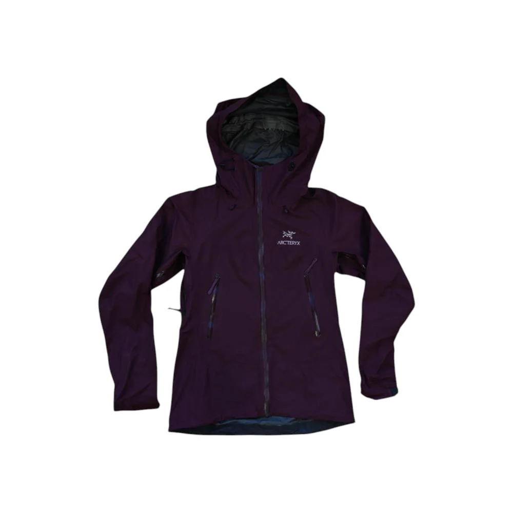 Arc'teryx Women's Beta Sl Rain Shell Jacket Maroon XS USED