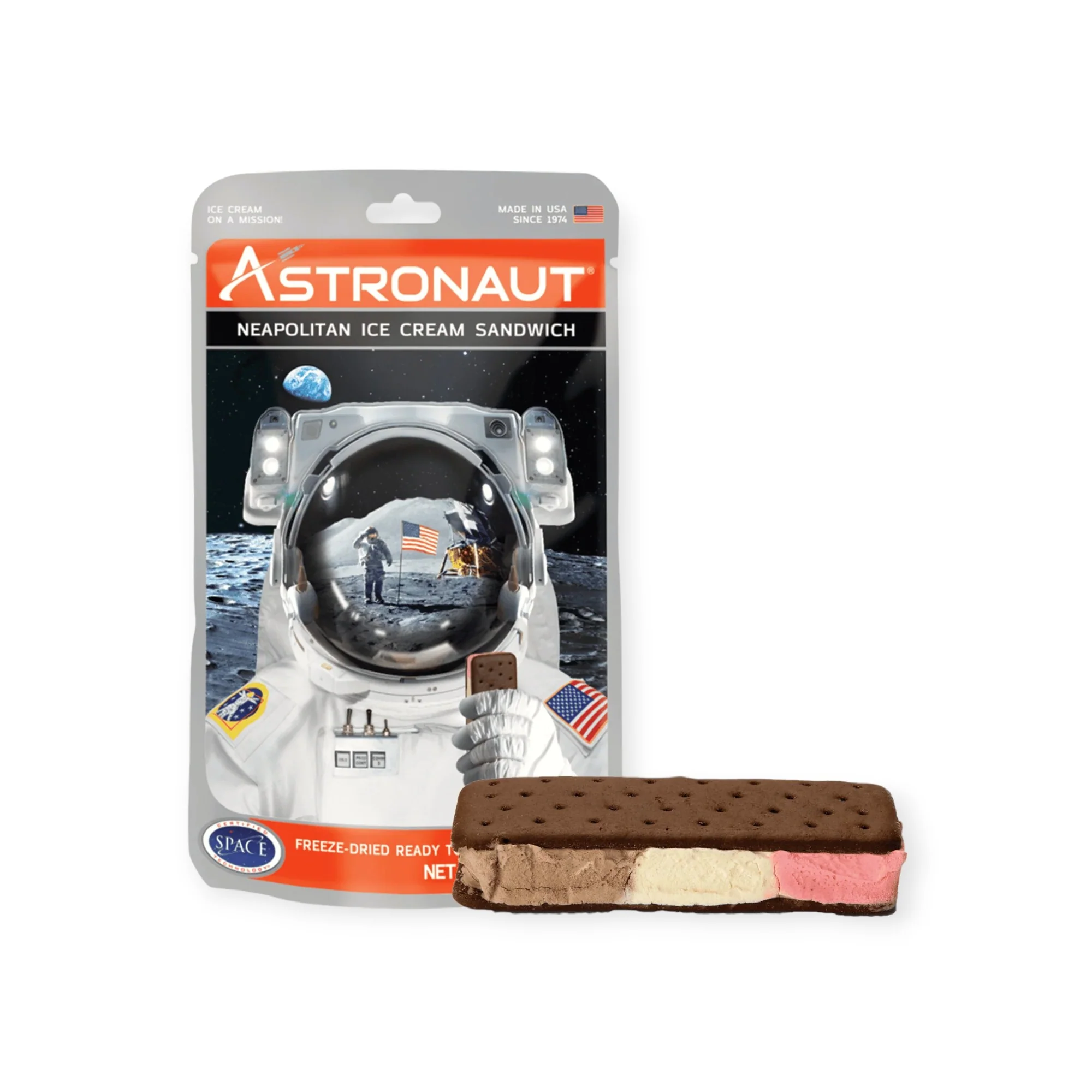 Backpacker's Pantry Neapolitan Ice Cream Sandwich Freeze-Dried Dessert - Image 2