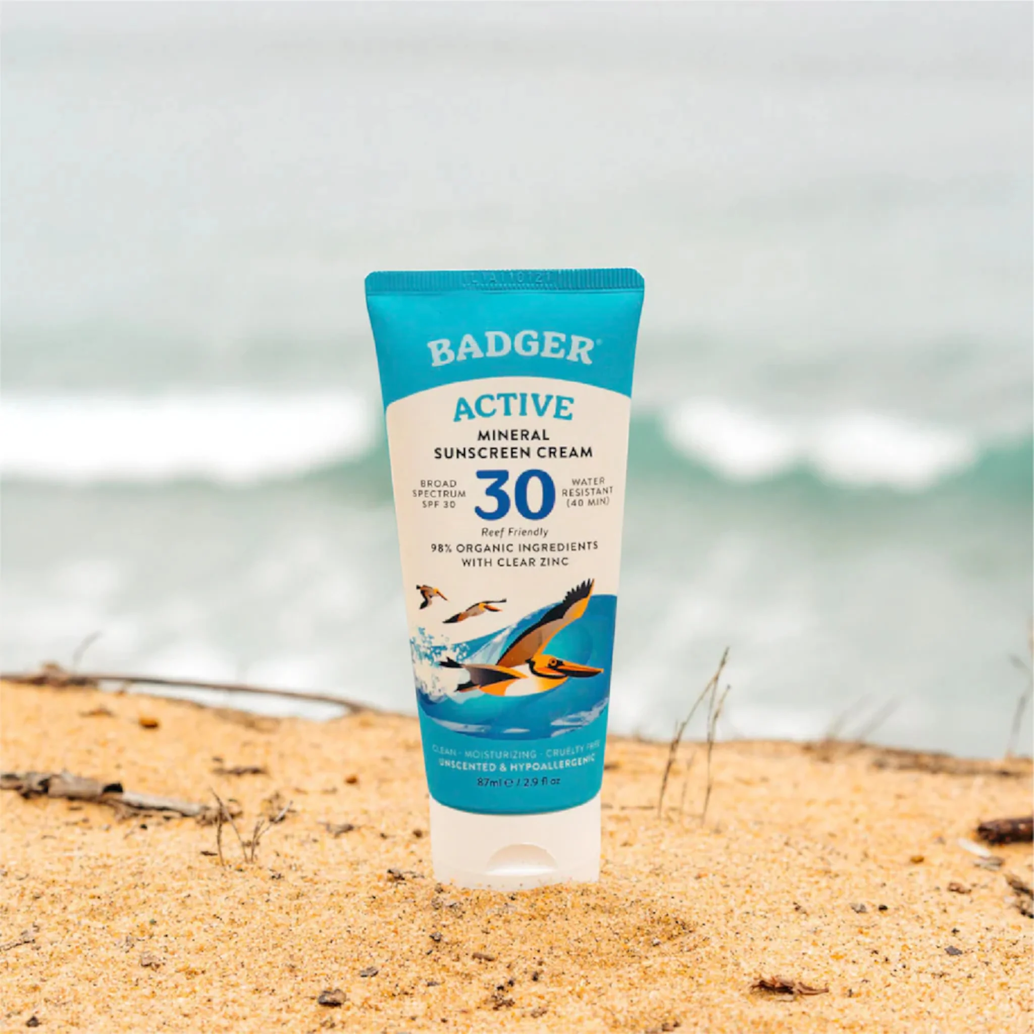 Badger Clear Zinc Sunscreen Cream SPF 30 2.9 oz. - Image 5
