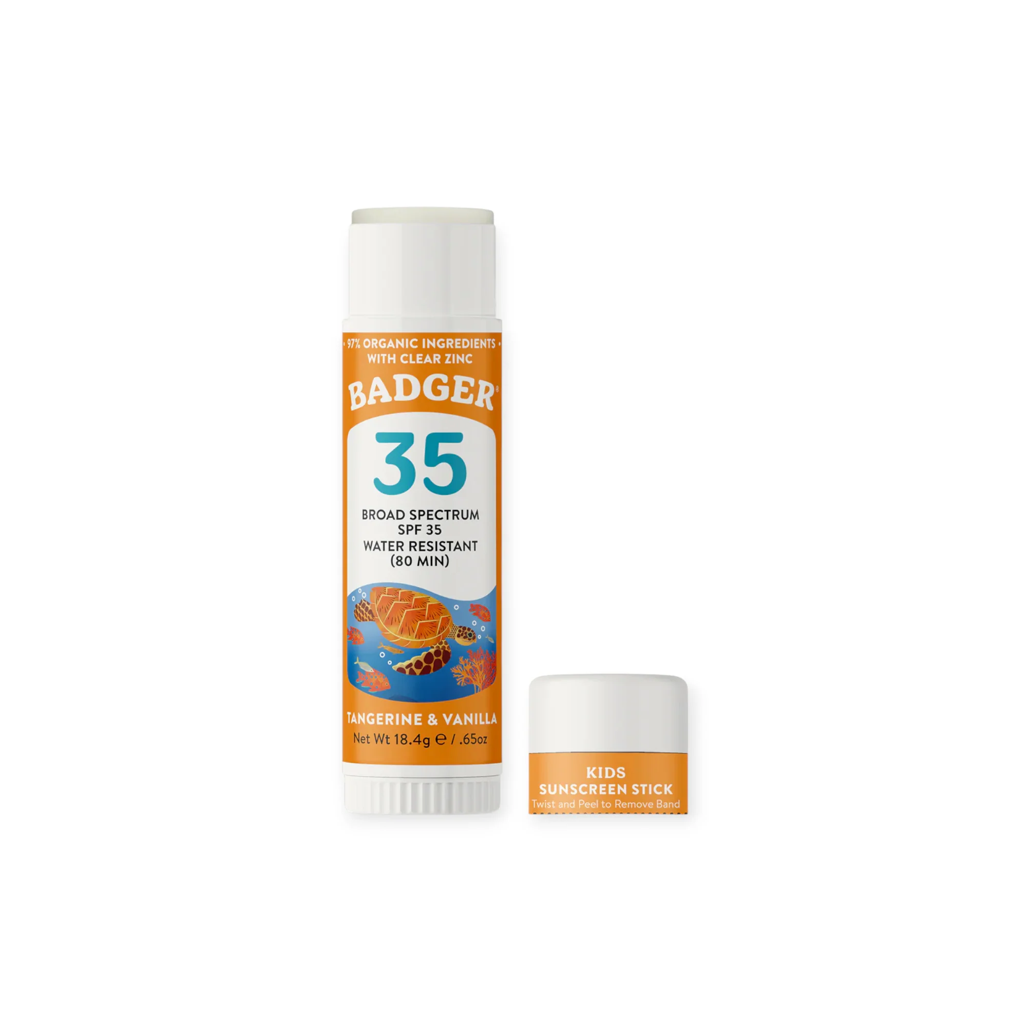 Badger Kids Mineral Sunscreen SPF 35 Face Stick