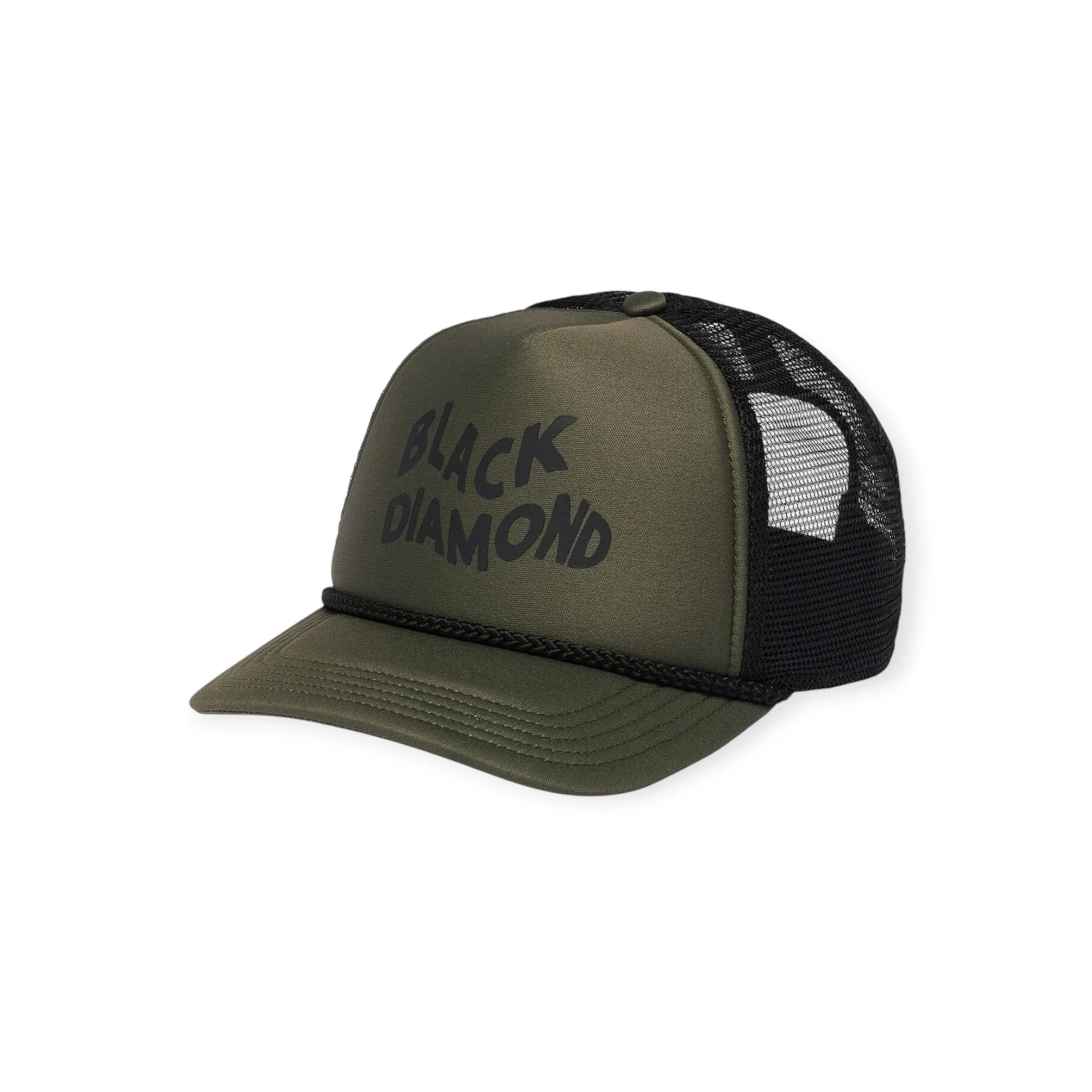 Black Diamond Flat Bill Trucker Hat - Image 3
