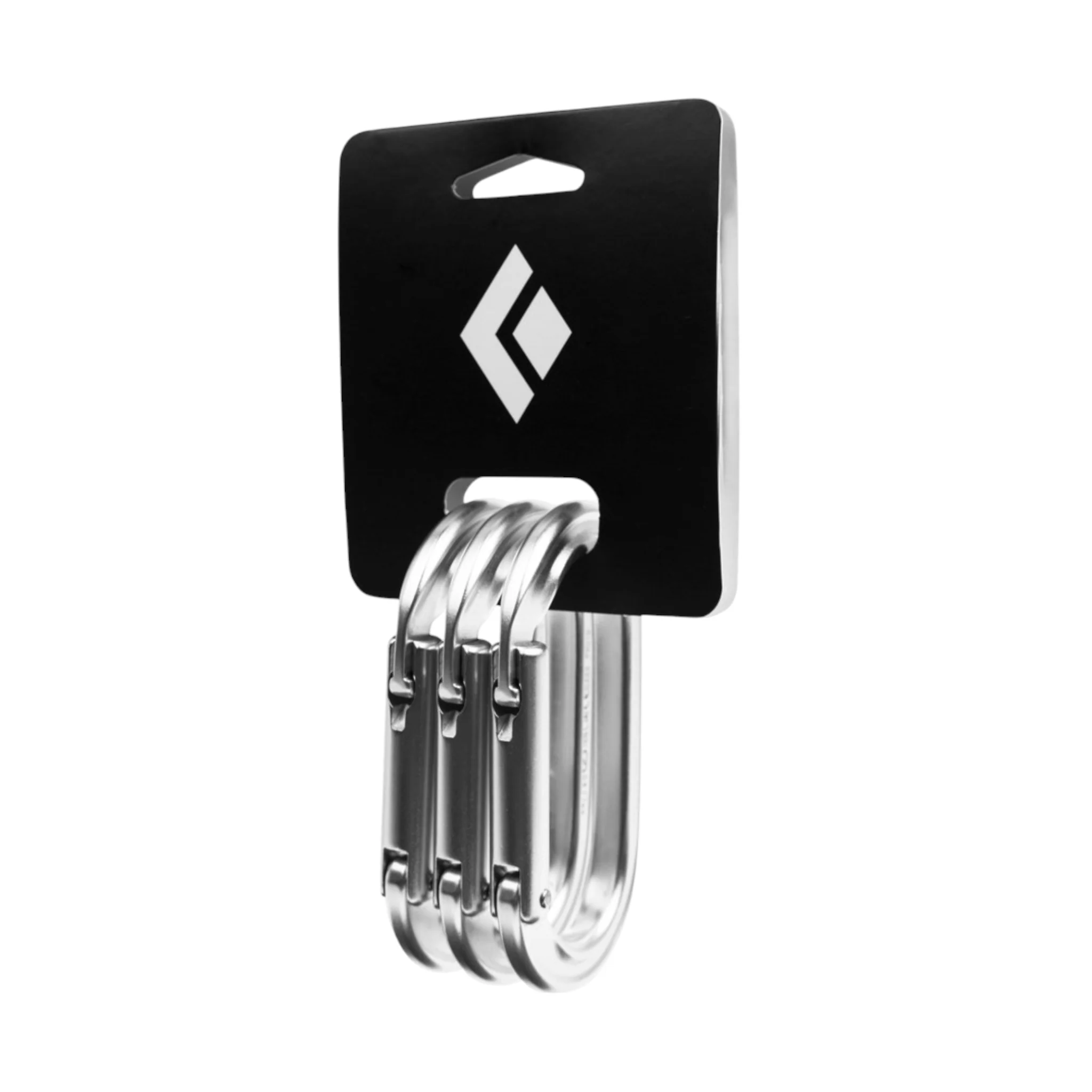 Black Diamond Oval Keylock Carabiners 3-Pack - Image 2