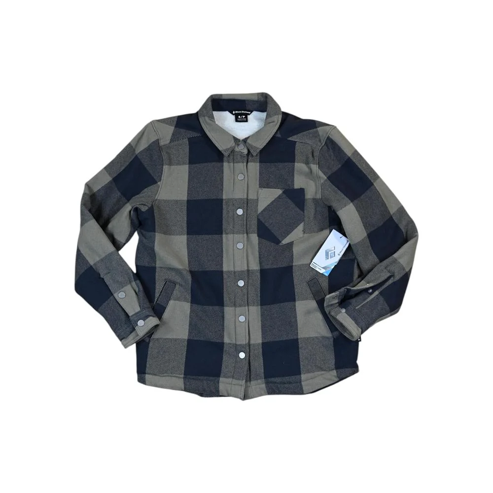 Black Diamond Women's Project Lined Flannel Charcoal/Pink Smoke