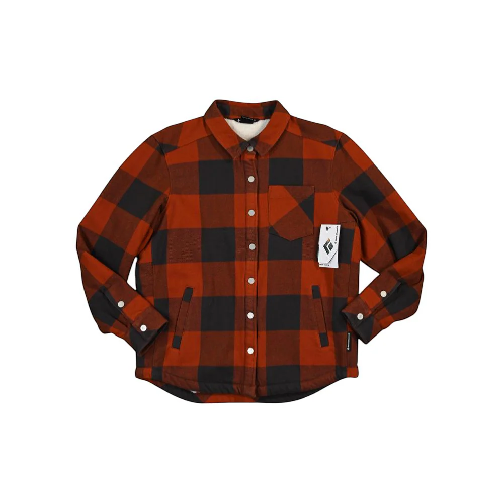 Black Diamond Women's Project Lined Flannel Carbon/Burnt Sienna