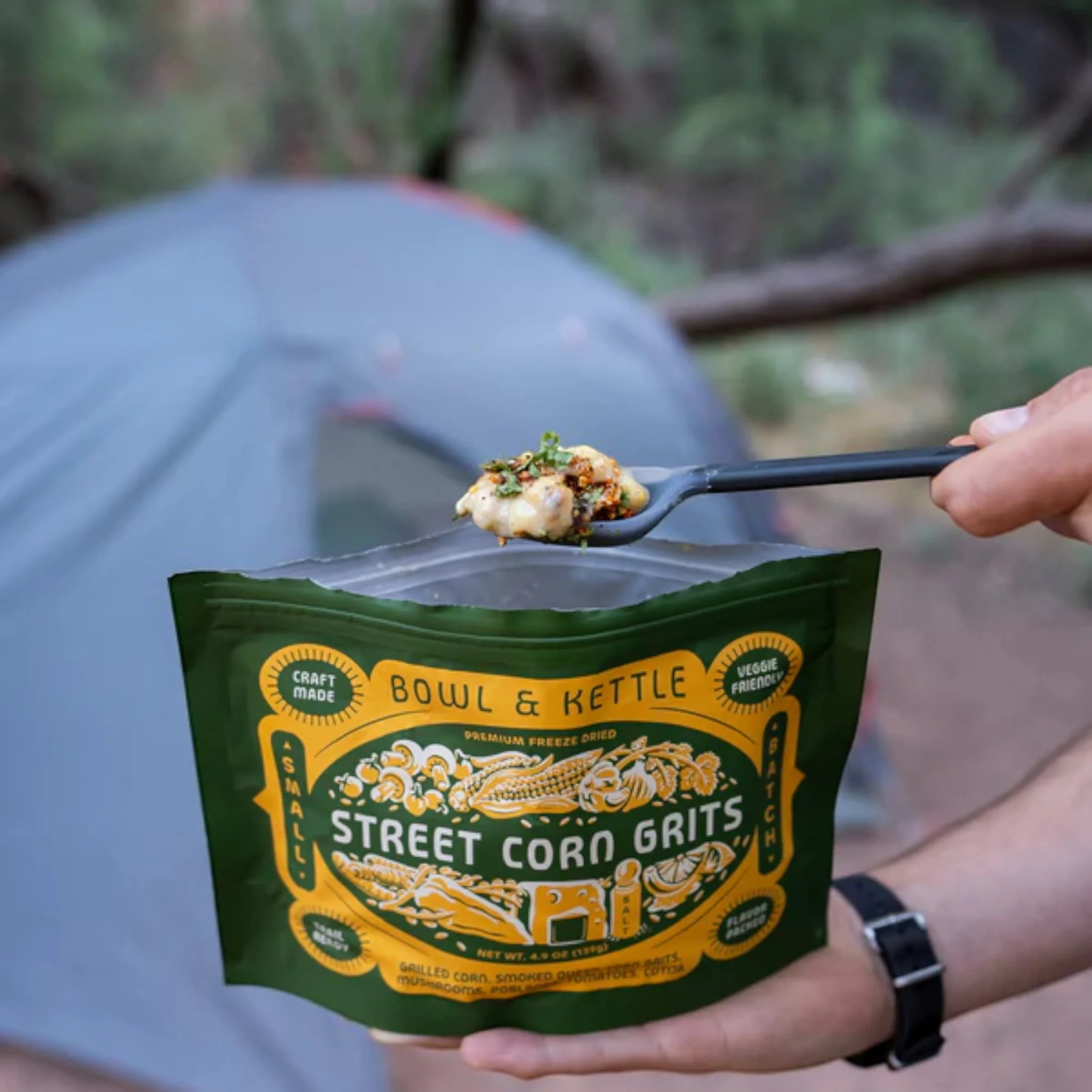 Bowl & Kettle Street Corn Grits Freeze-Dried Meal - Image 3