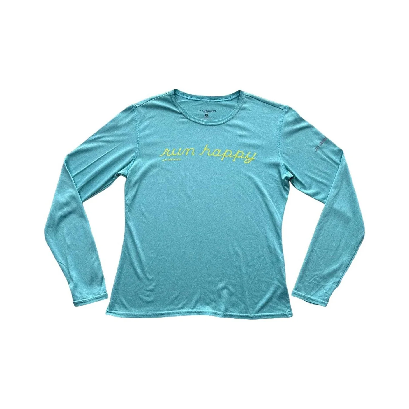 Brooks Women's Active Run Happy Shirt Blue Medium Used