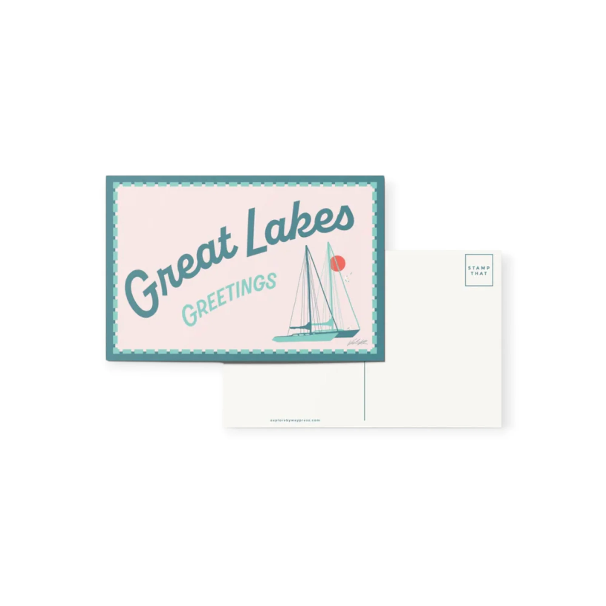 Byway Press Great Lakes Greetings Travel Postcard - Image 2