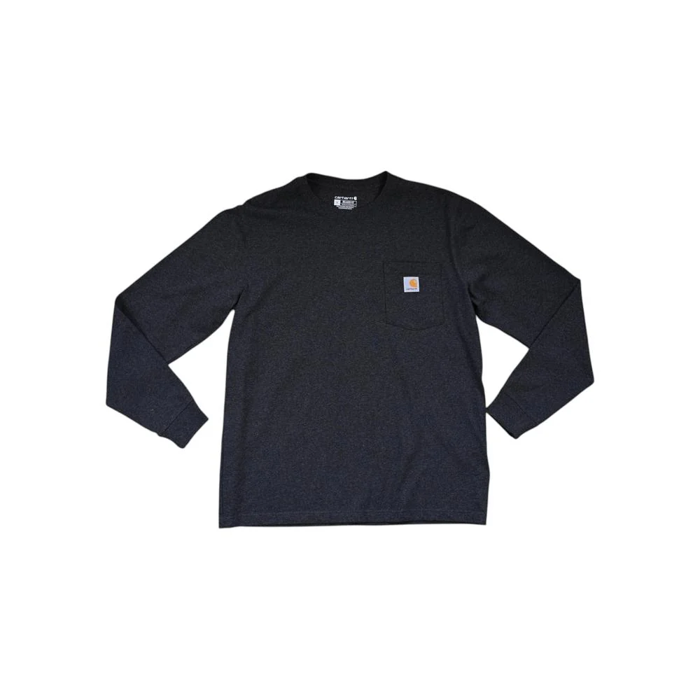 Carhartt Men's Graphic Long Sleeve Shirt Grey L Used
