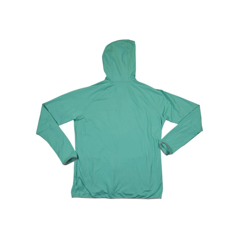 Columbia Women's Omnishade Full Zip Hoodie Green XL Used - Image 2