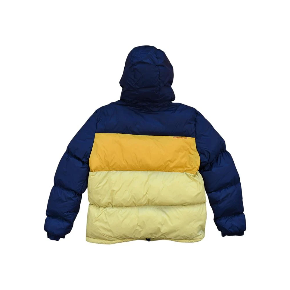 Cotopaxi Men's Solazo Hooded Down Insulated Jacket Navy/Yellow L Used - Image 2
