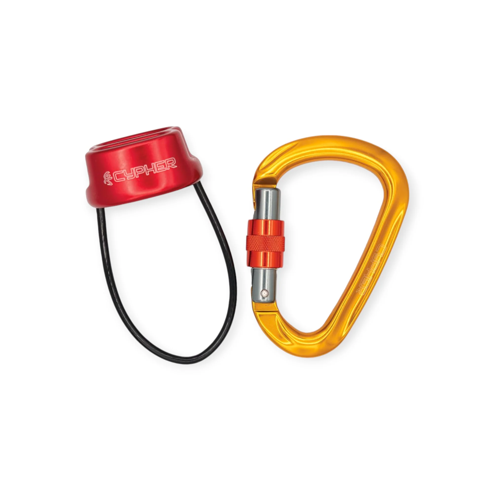 Cypher Arc Belay Device w' HMS Screw Lock Carabiner Kit - Image 2