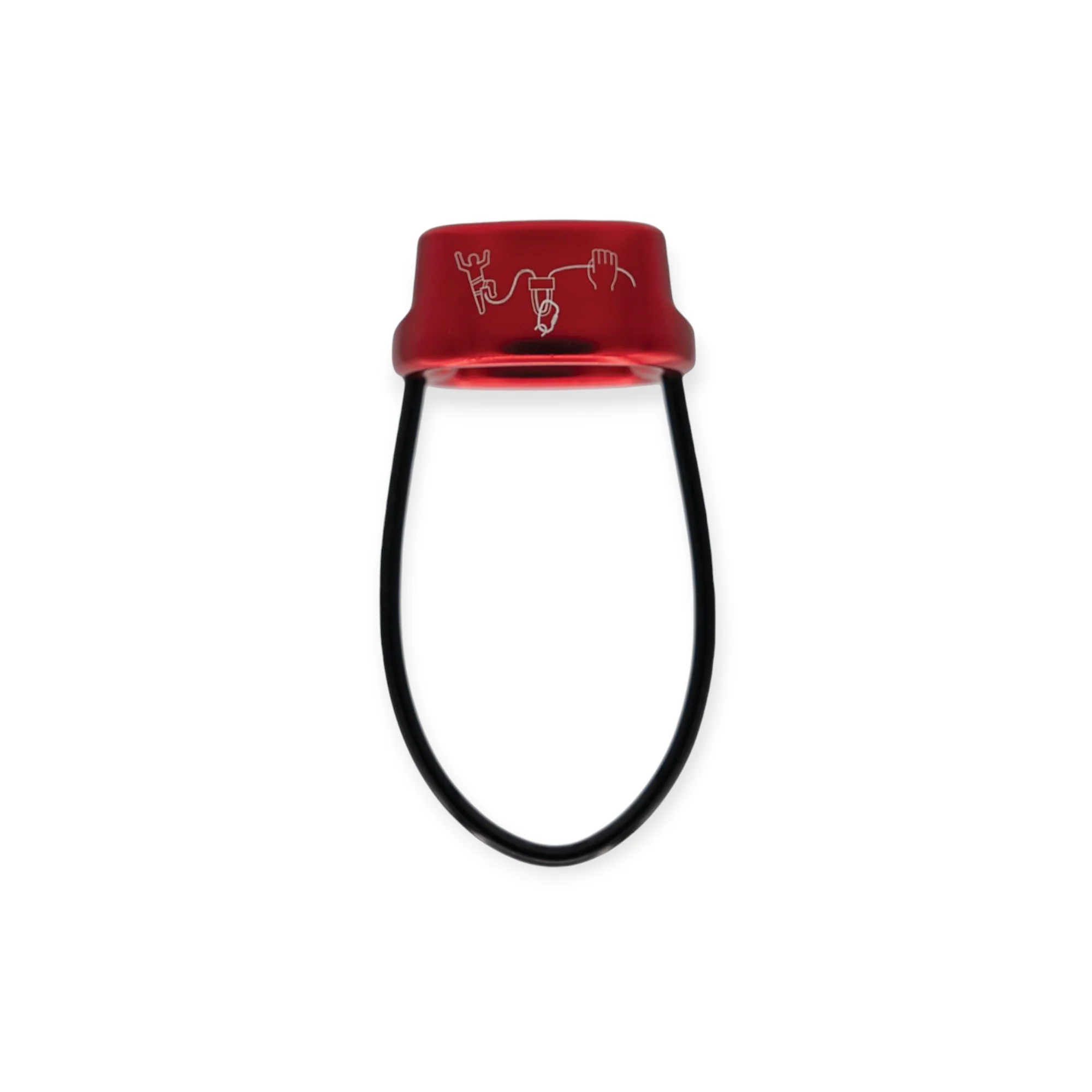 Cypher Arc Belay Device w' HMS Screw Lock Carabiner Kit - Image 4