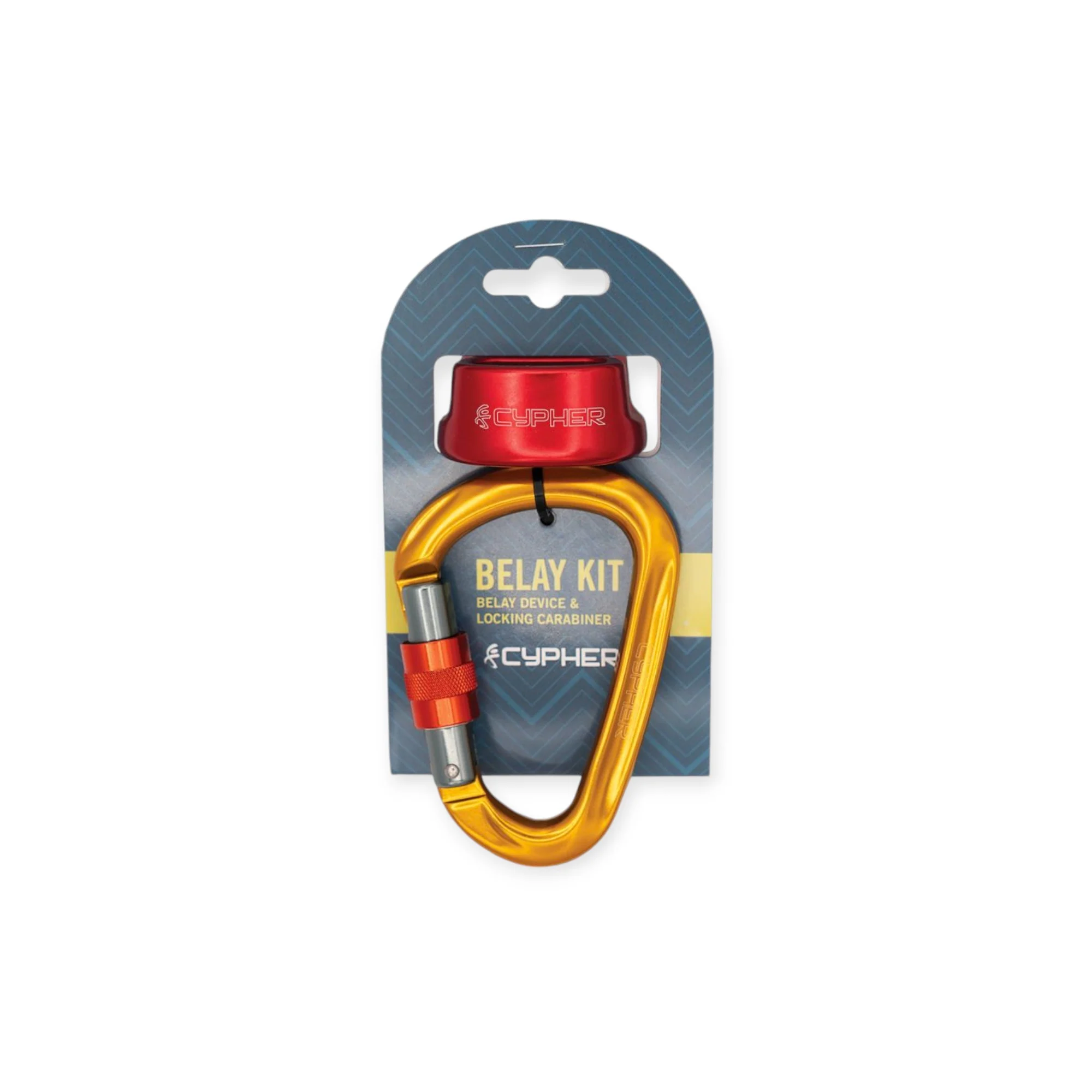 Cypher Arc Belay Device w' HMS Screw Lock Carabiner Kit - Image 6