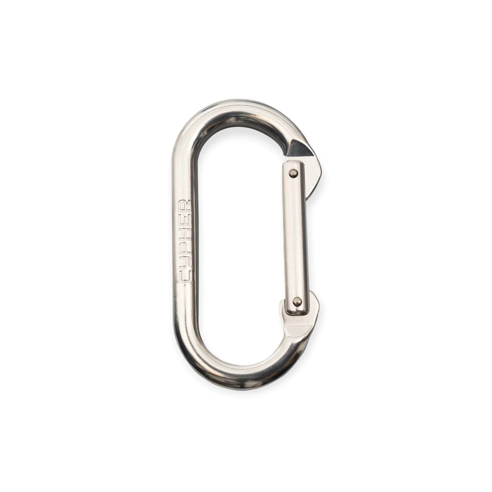 Cypher Oval Screw Gate Bright Carabiner