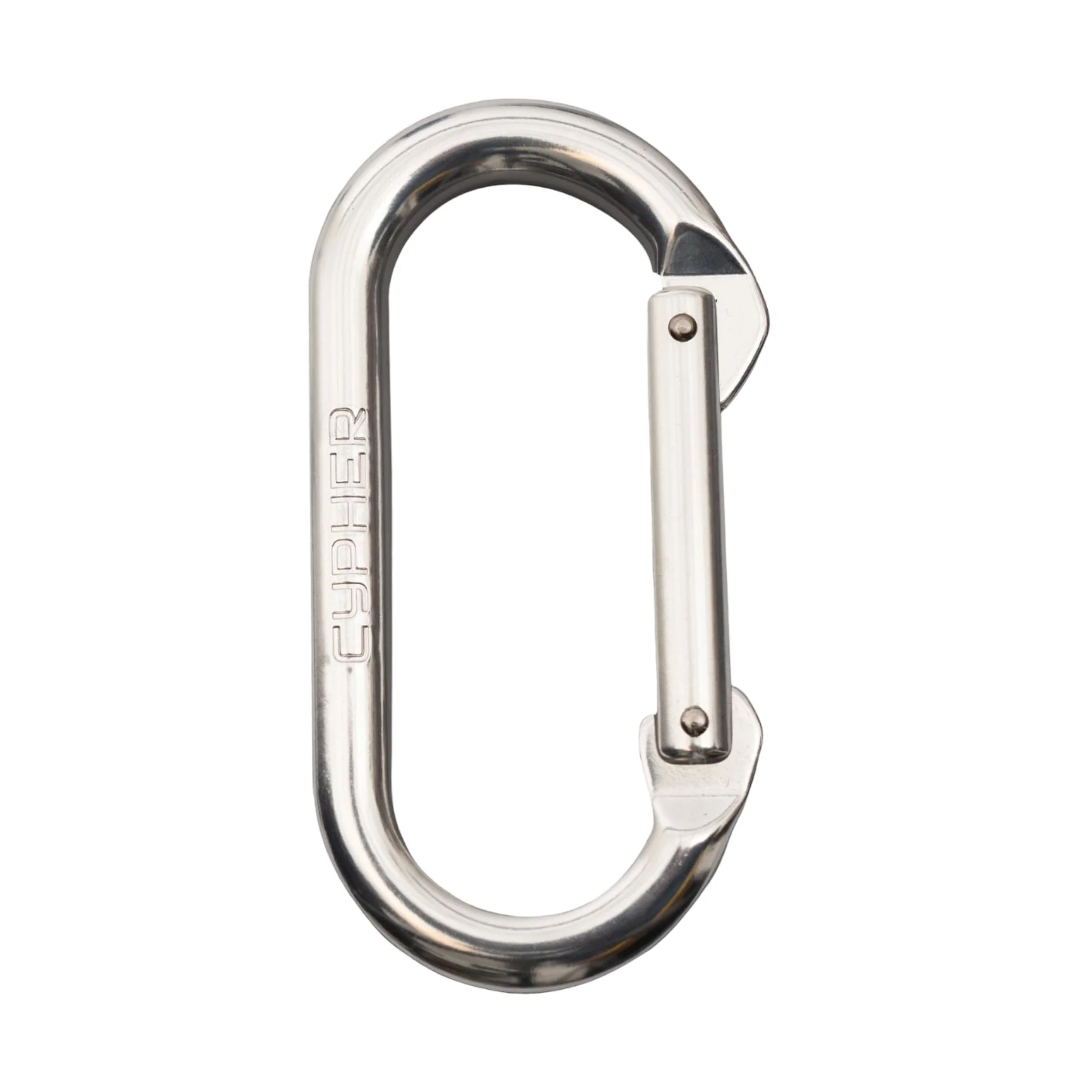 Cypher Oval Screw Gate Bright Carabiner - Image 2