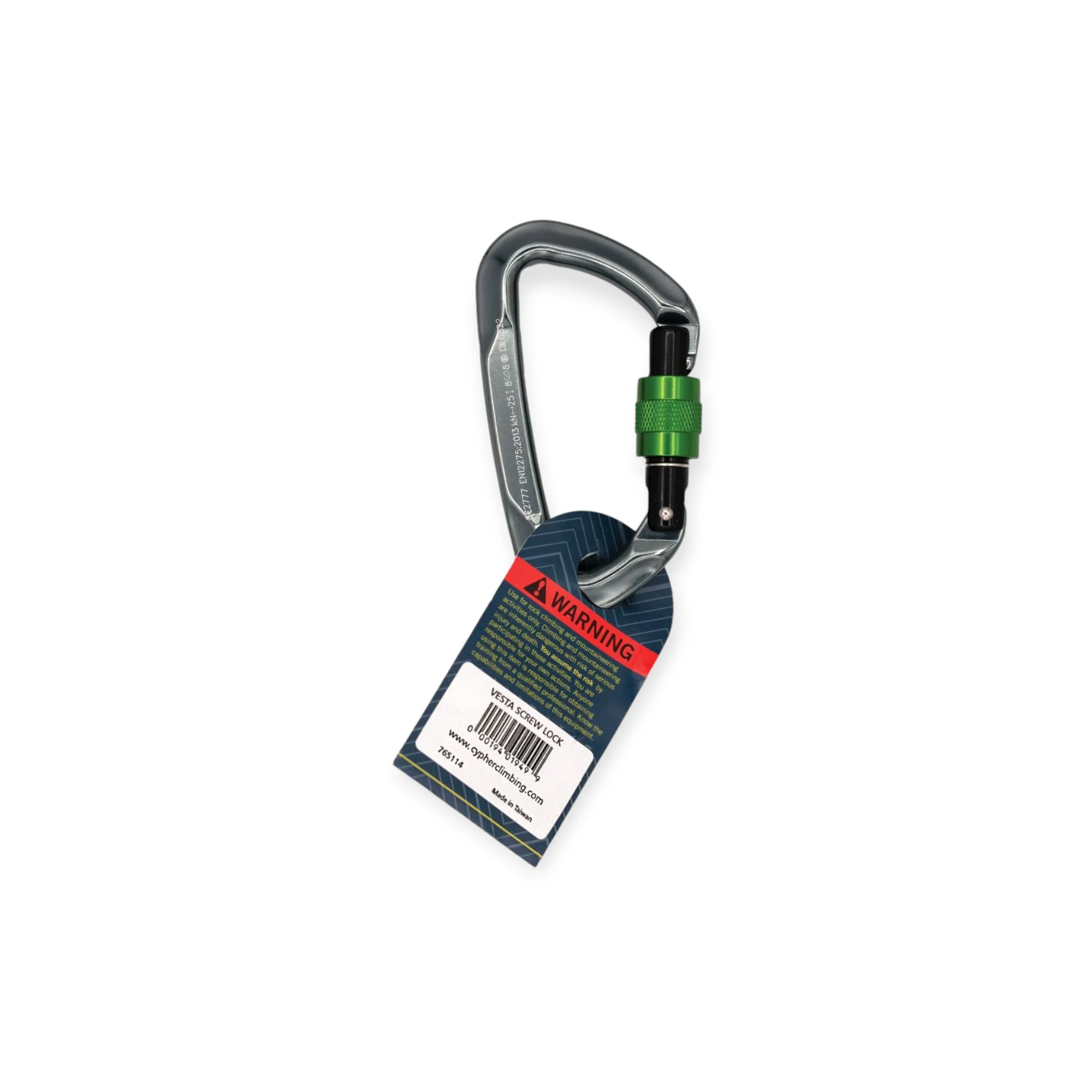 Cypher Vesta Locking Screw Gate Carabiner - Image 3