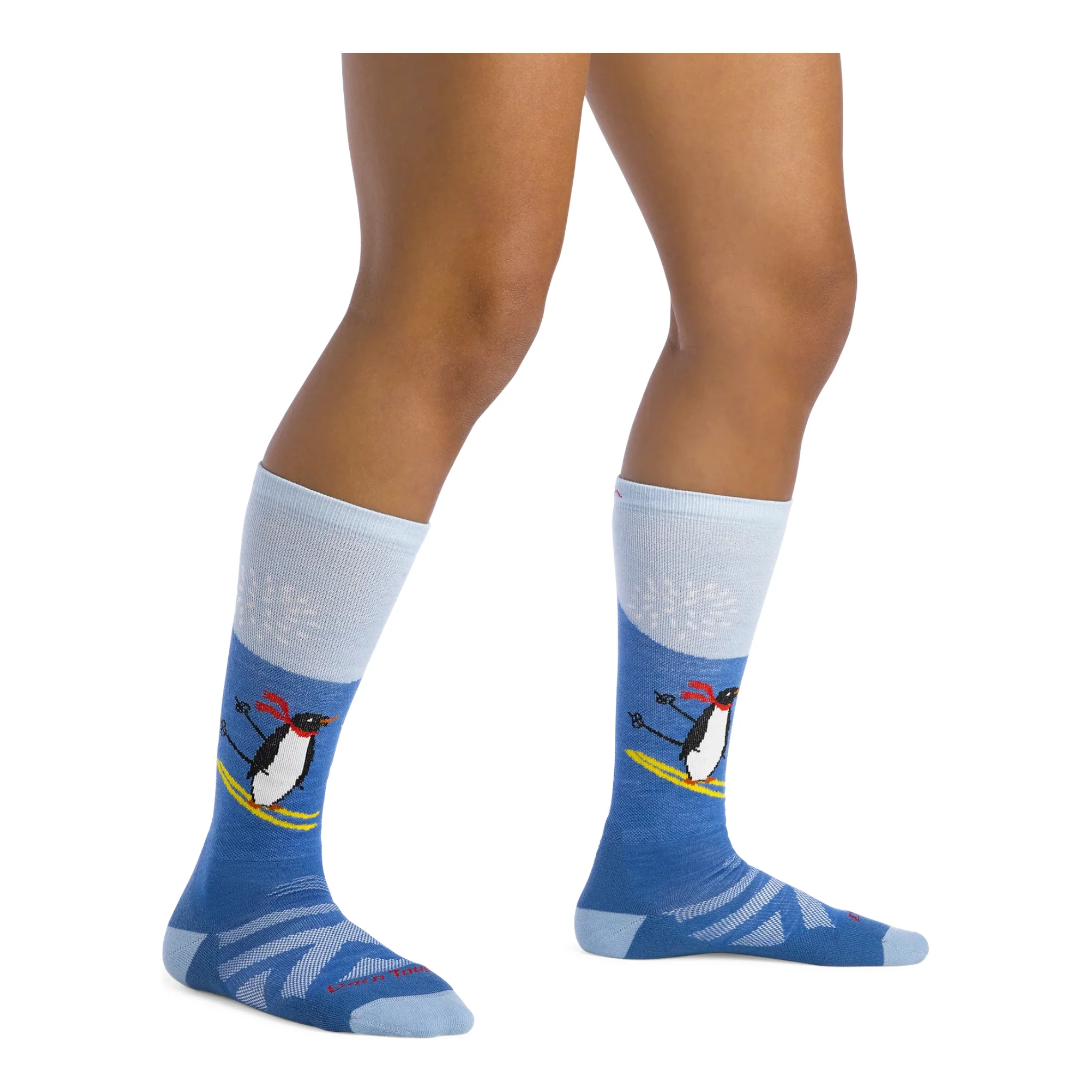 Darn Tough Kids' Penguin Peak Over-the-Calf Midweight Ski & Snowboard Sock - Image 4
