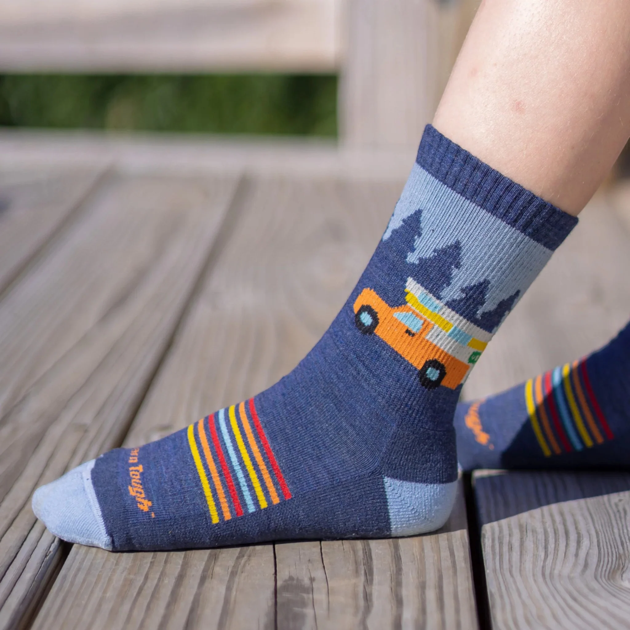 Darn Tough Kids' Van Wild Micro Crew Lightweight Hiking Socks - Image 4