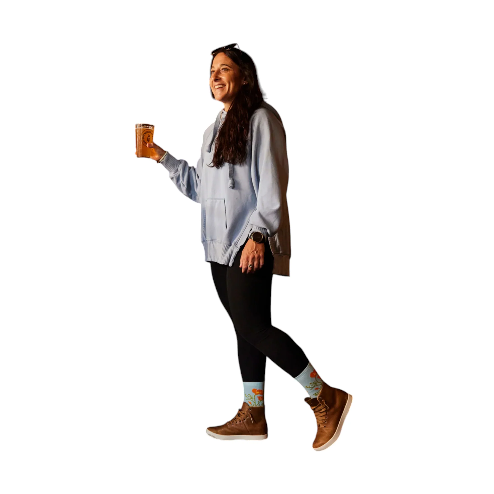 Darn Tough Women's Blossom Crew Lightweight Lifestyle Socks - Image 8