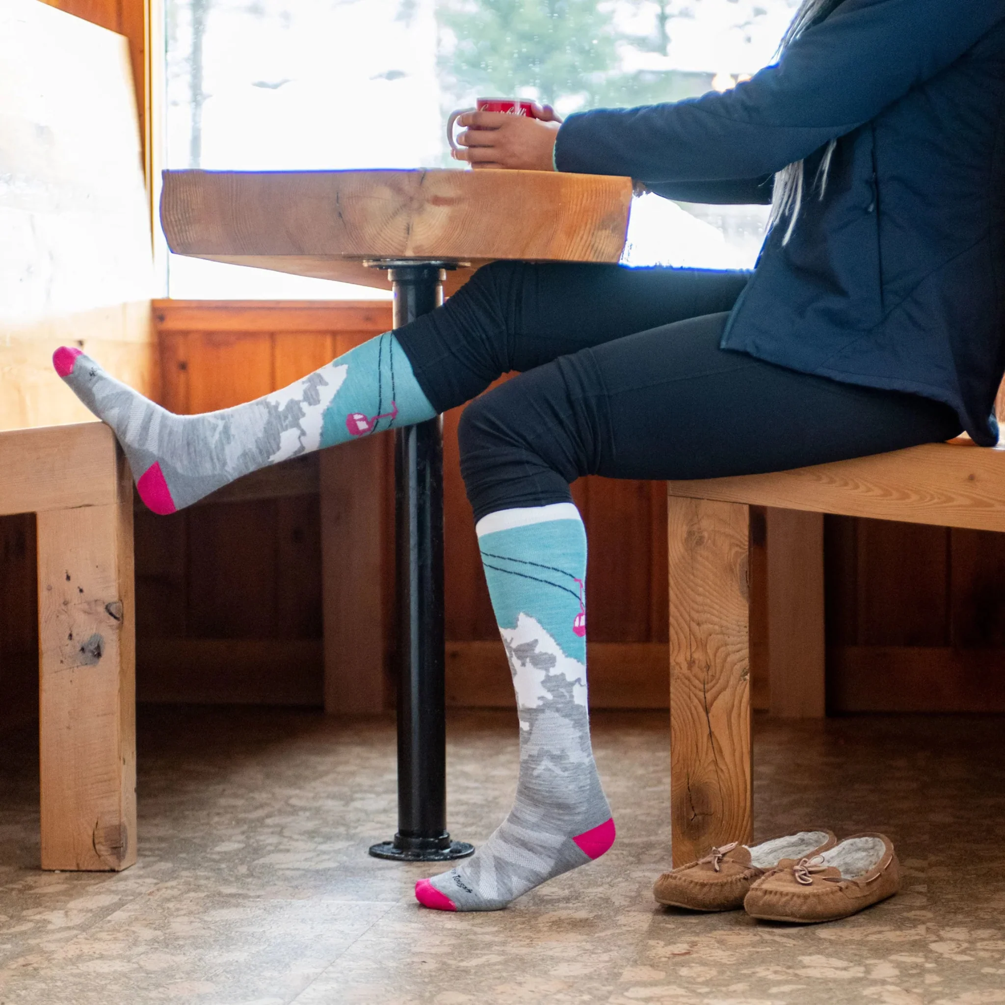 Darn Tough Women's Yeti Over-the-Calf Midweight with Cushion Ski Socks - Image 6
