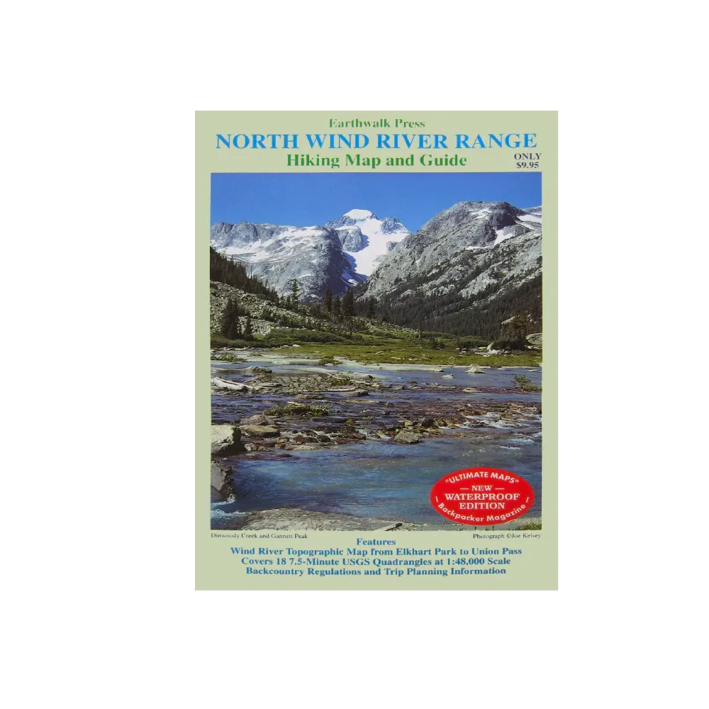 Earthwalk Press North Wind River Range Map & Guide