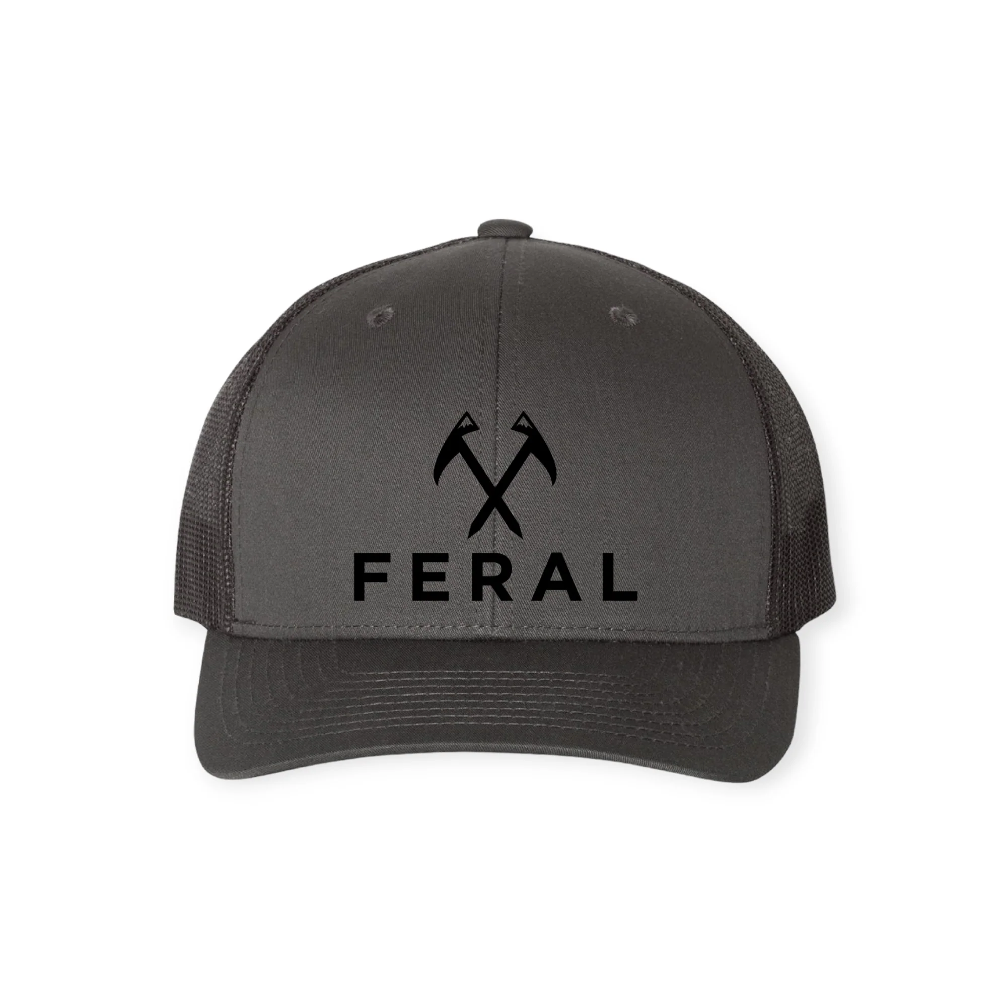 FERAL Logo Low Profile Embroidered Snapback Hat - Image 3