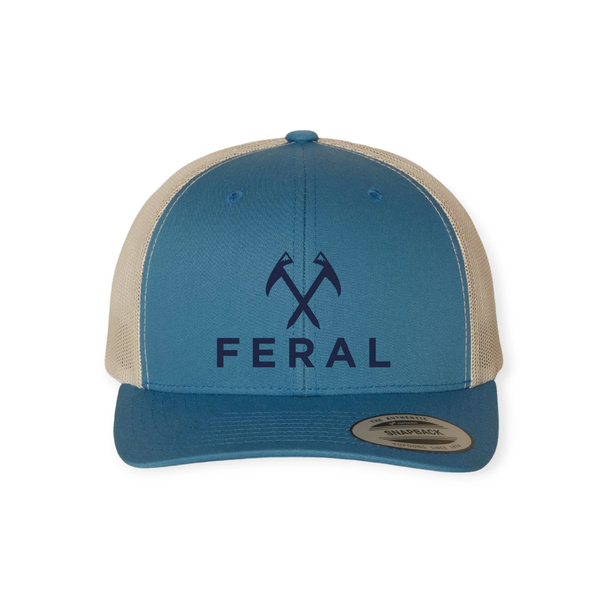 FERAL Logo Low Profile Embroidered Snapback Hat - Image 5