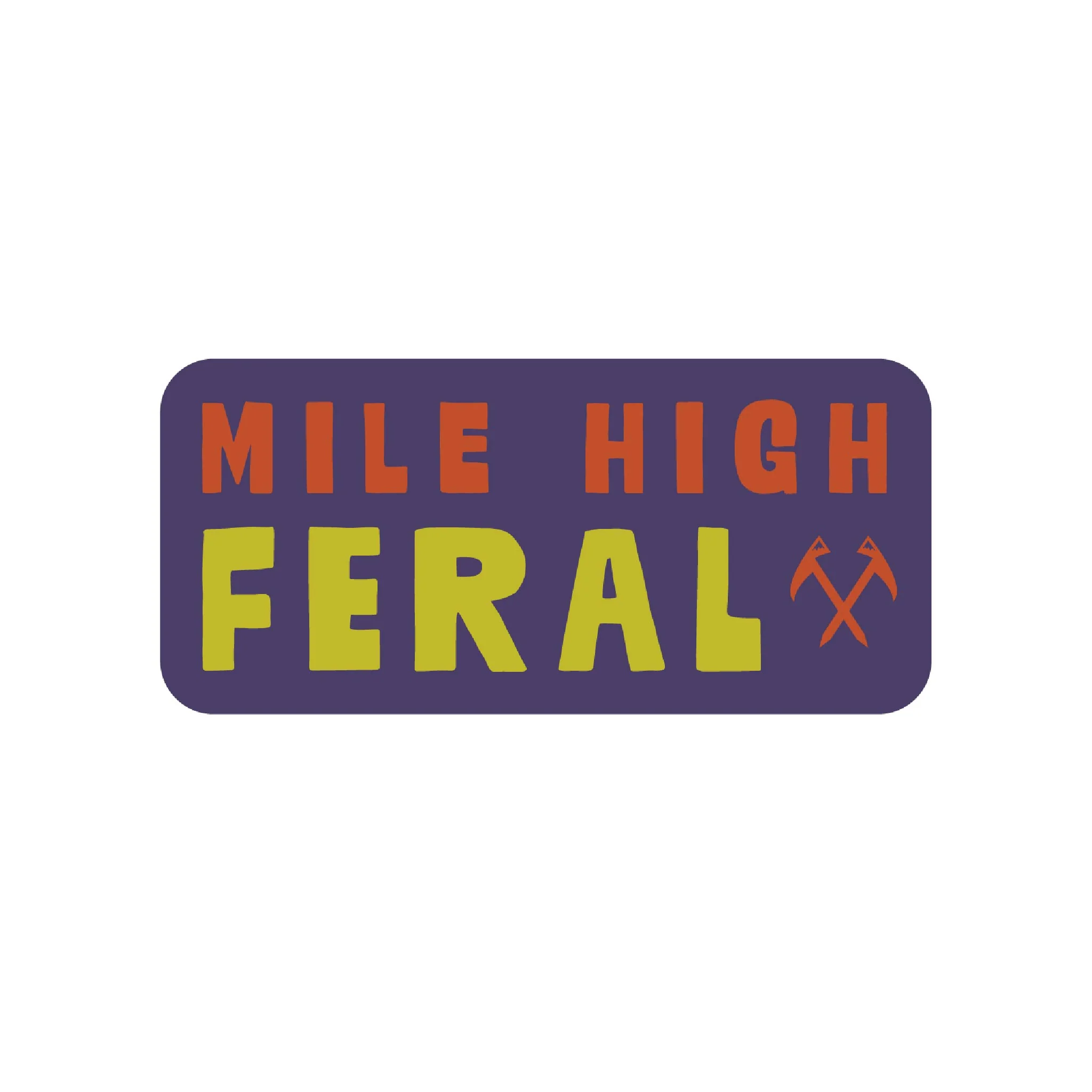 FERAL Mile High FERAL Sticker Purple