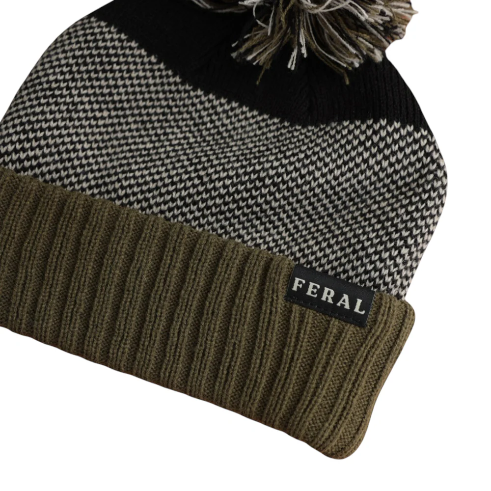 FERAL Lyford Pom Knit Beanie - Image 2
