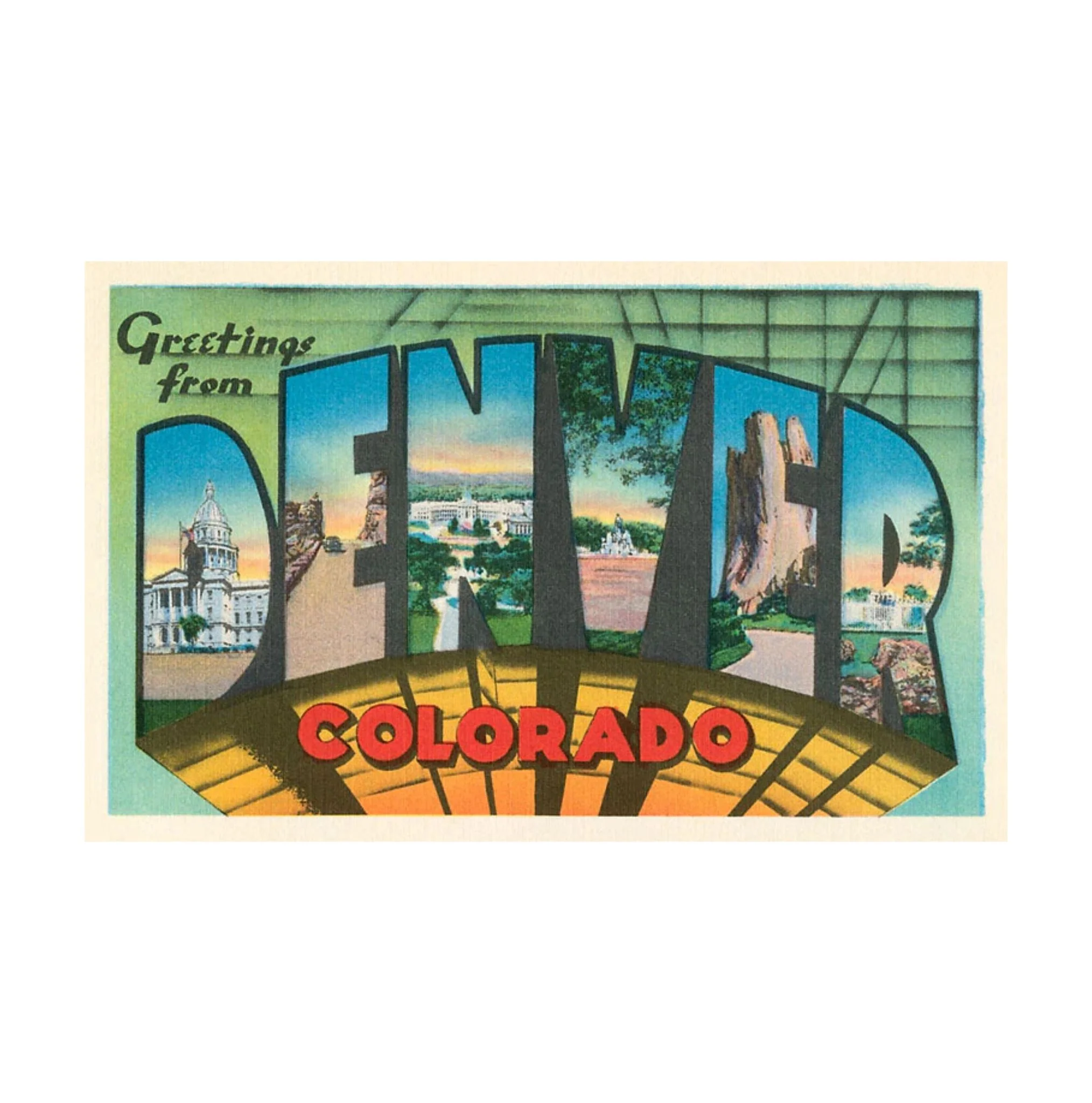 Found Image Greetings from Denver, Colorado CO-277 Postcard - Image 2