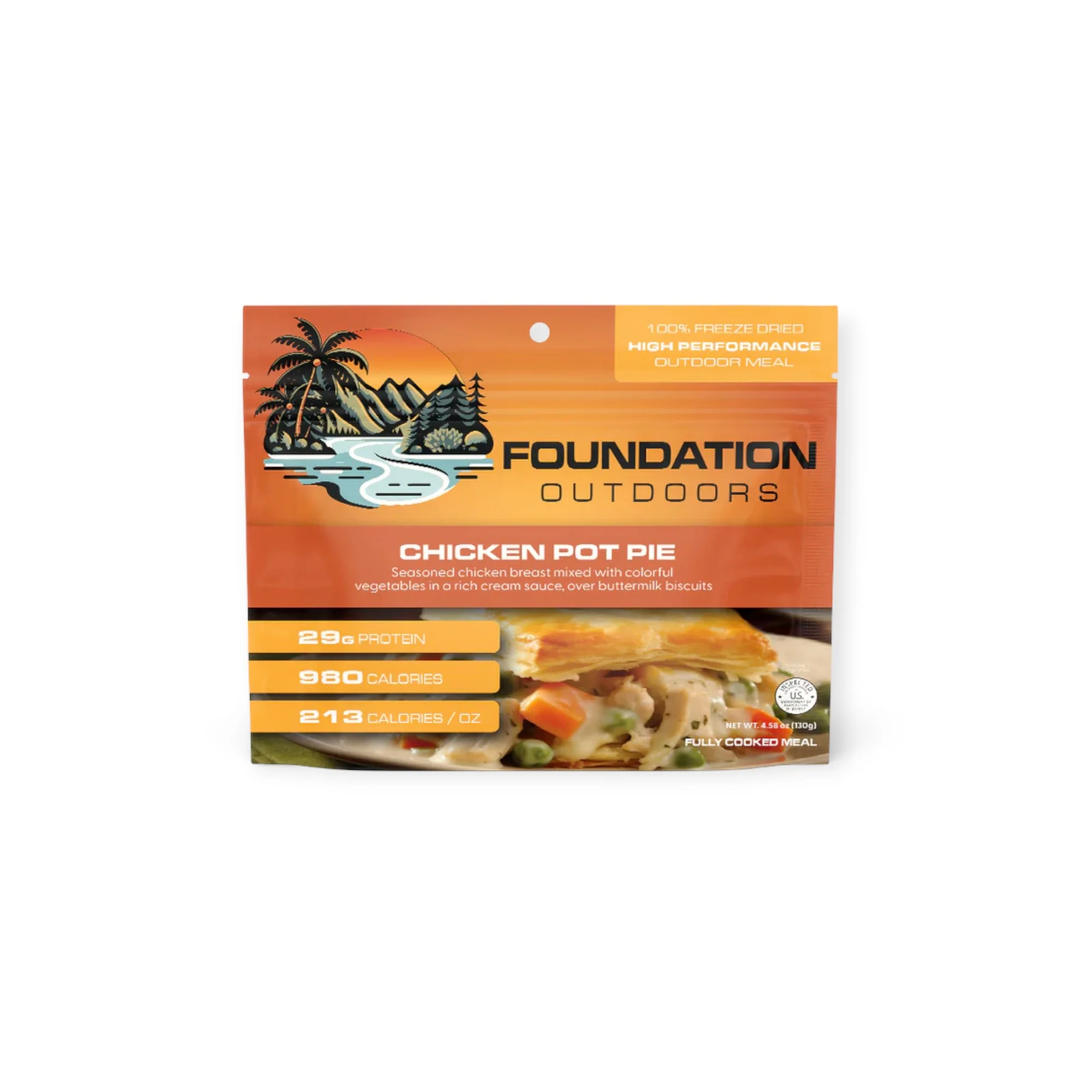 FOUNDATION Outdoors Chicken Pot Pie Meal