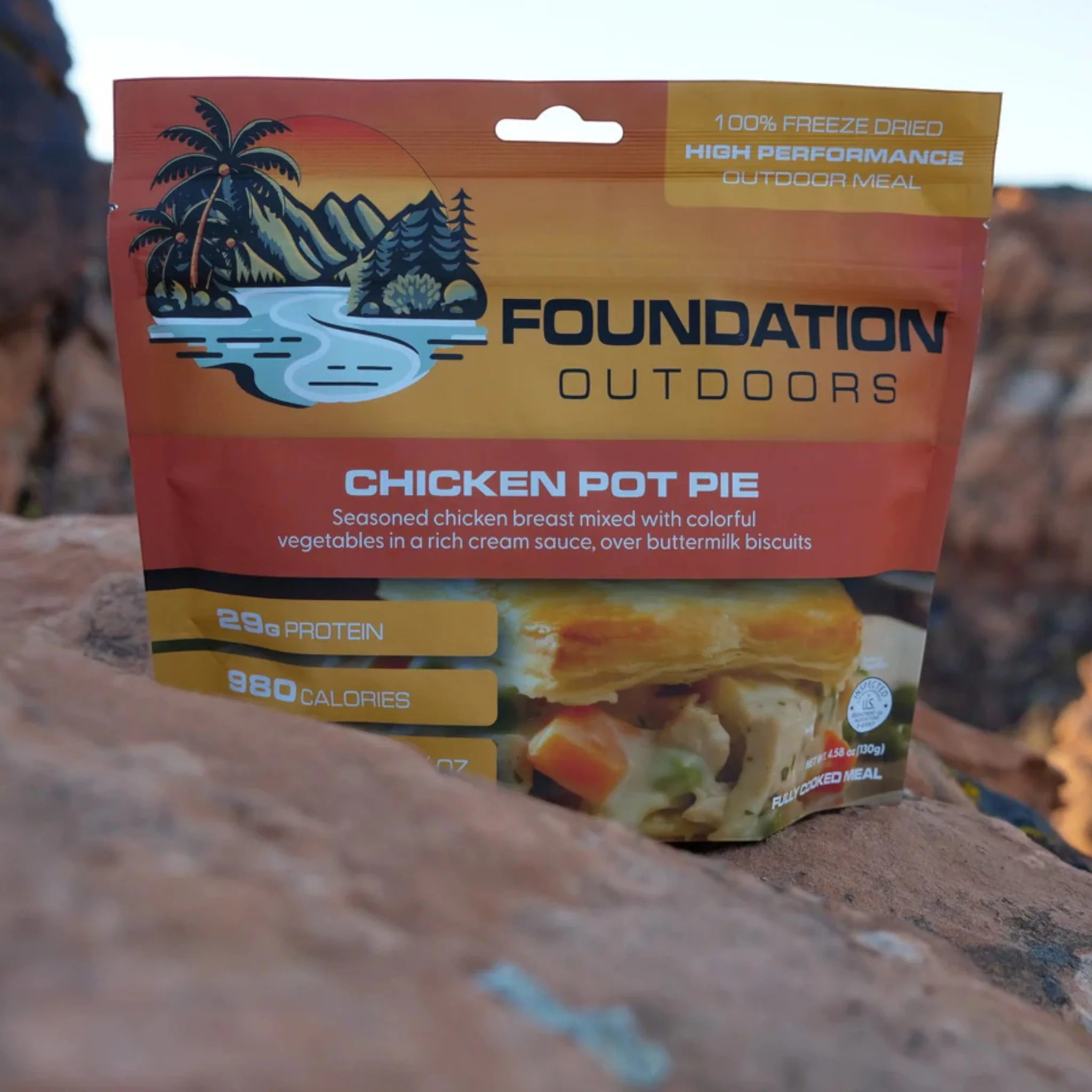 FOUNDATION Outdoors Chicken Pot Pie Meal - Image 4