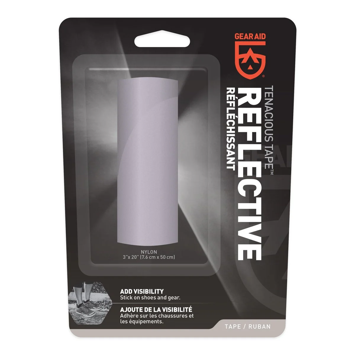 Gear Aid Tenacious Tape Reflective Repair Tape 3" x 20" Strip - Image 2