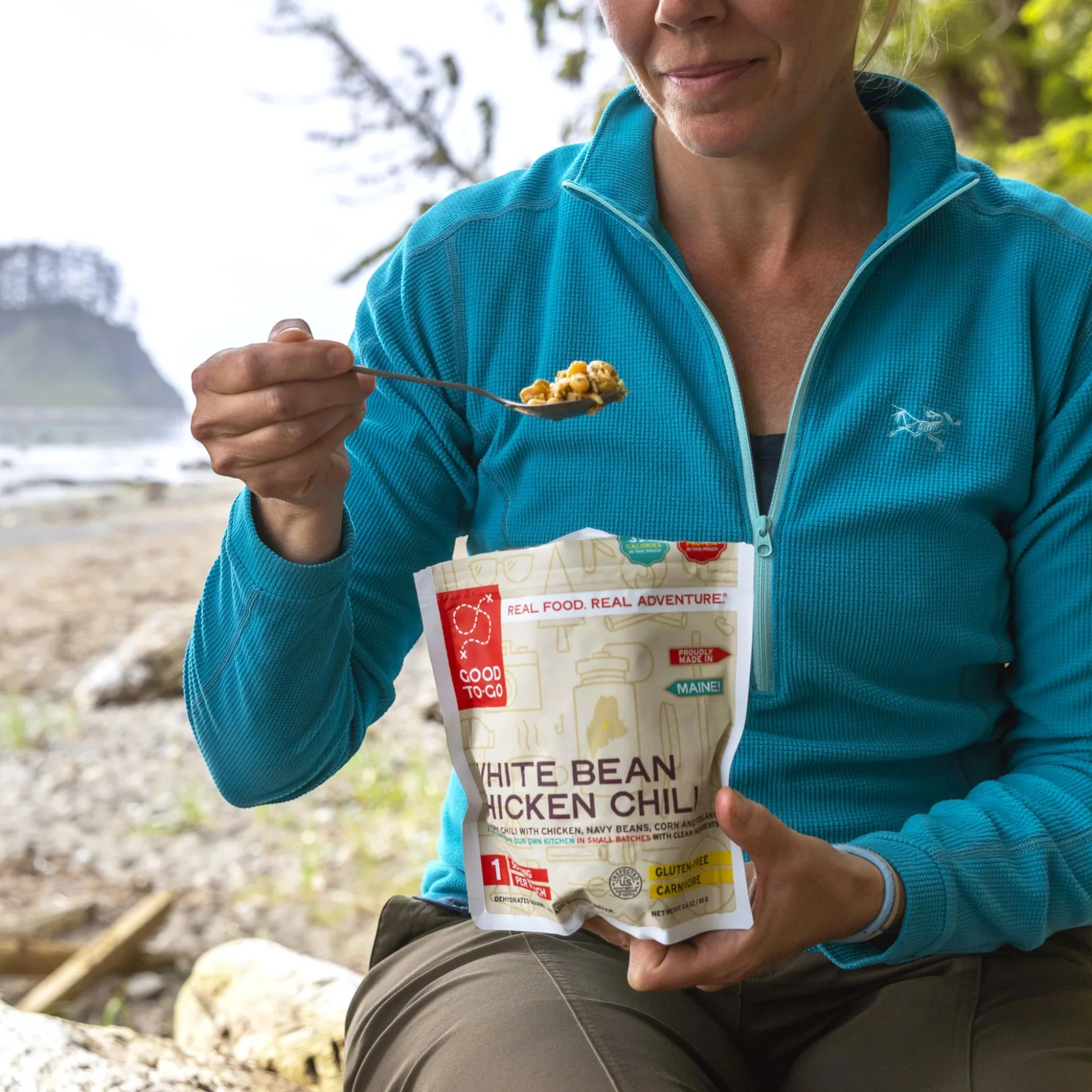 Good To-Go White Bean Chicken Chili Dehydrated Backpacking Meal - Image 6