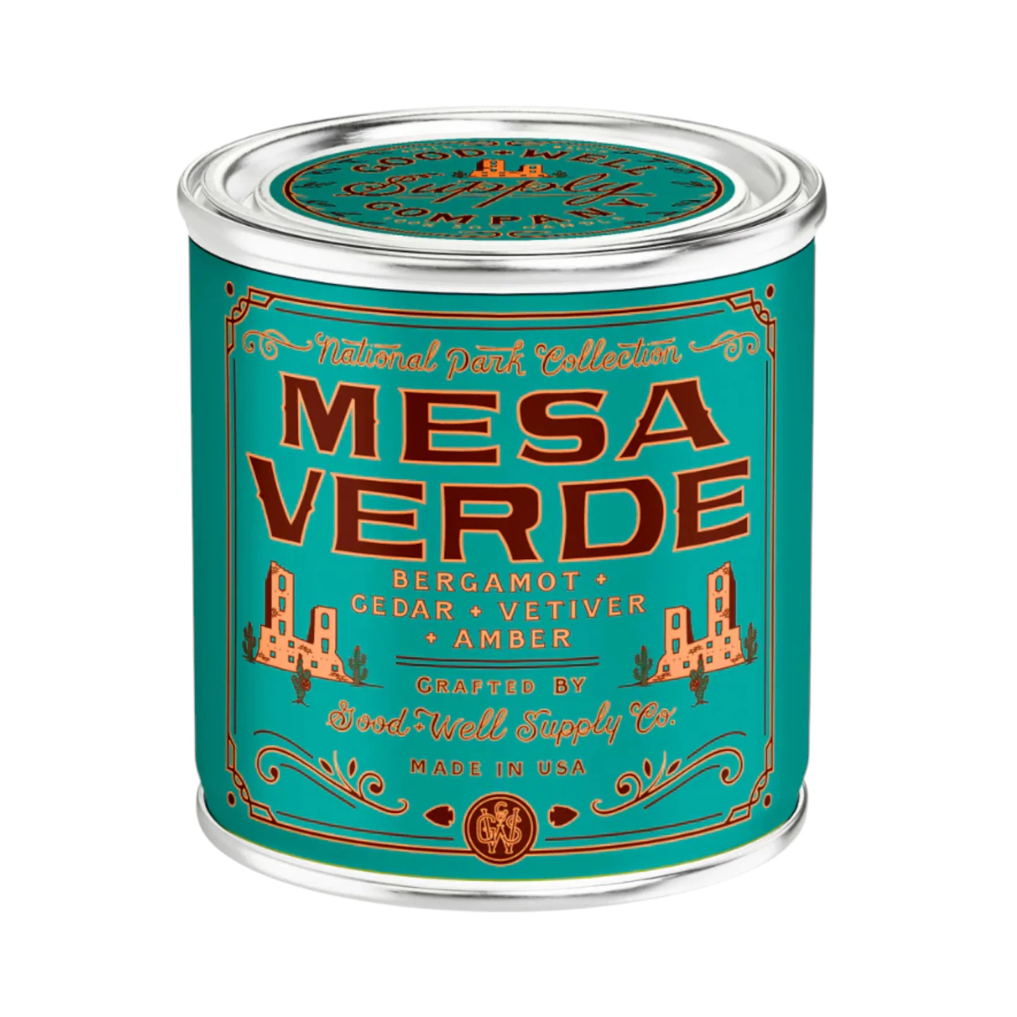 Good & Well Supply Co. Mesa Verde National Park Candle - 1/2 Pint - Image 2