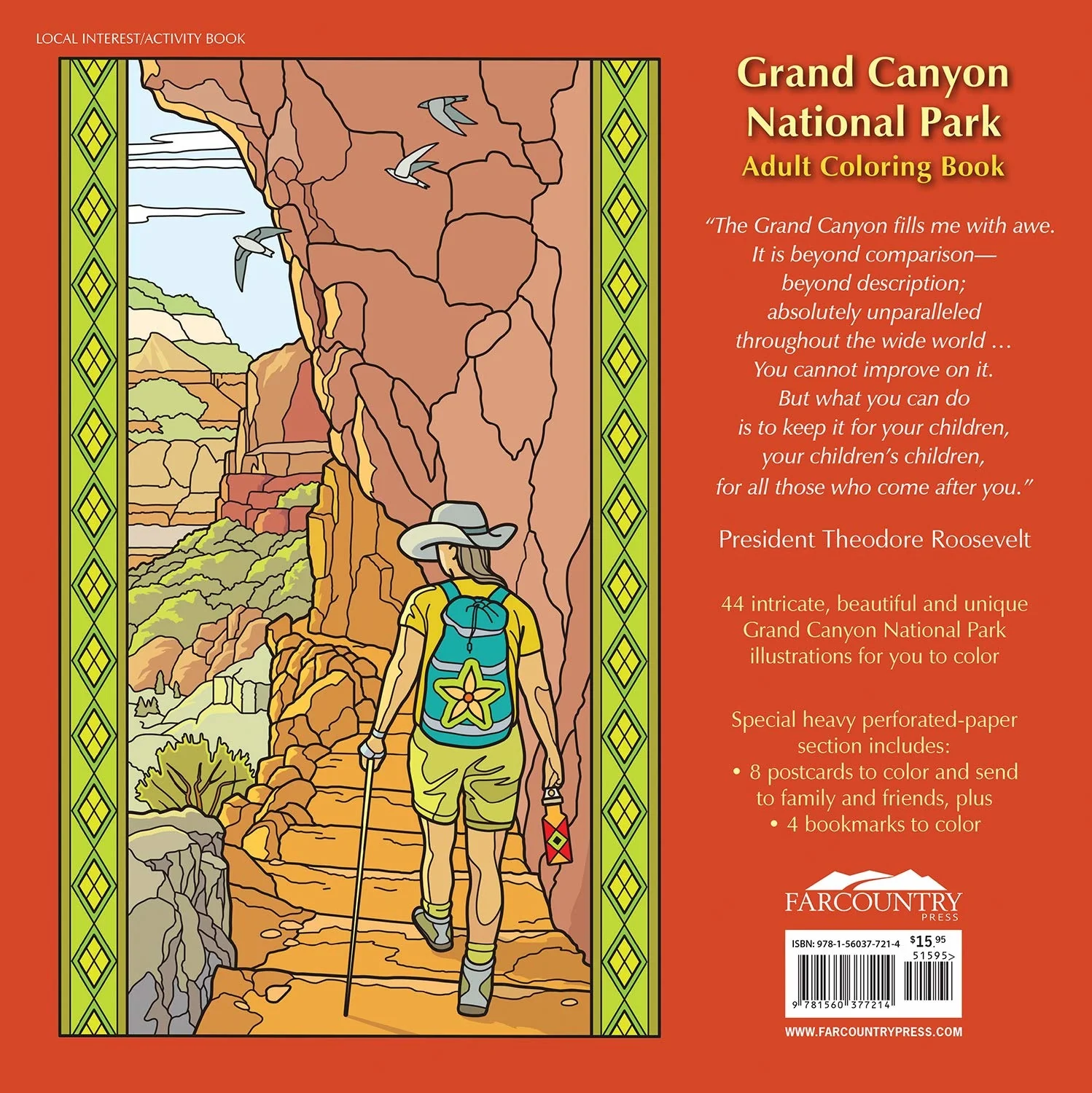 Grand Canyon National Park Adult Coloring Book & Postcards - Image 2